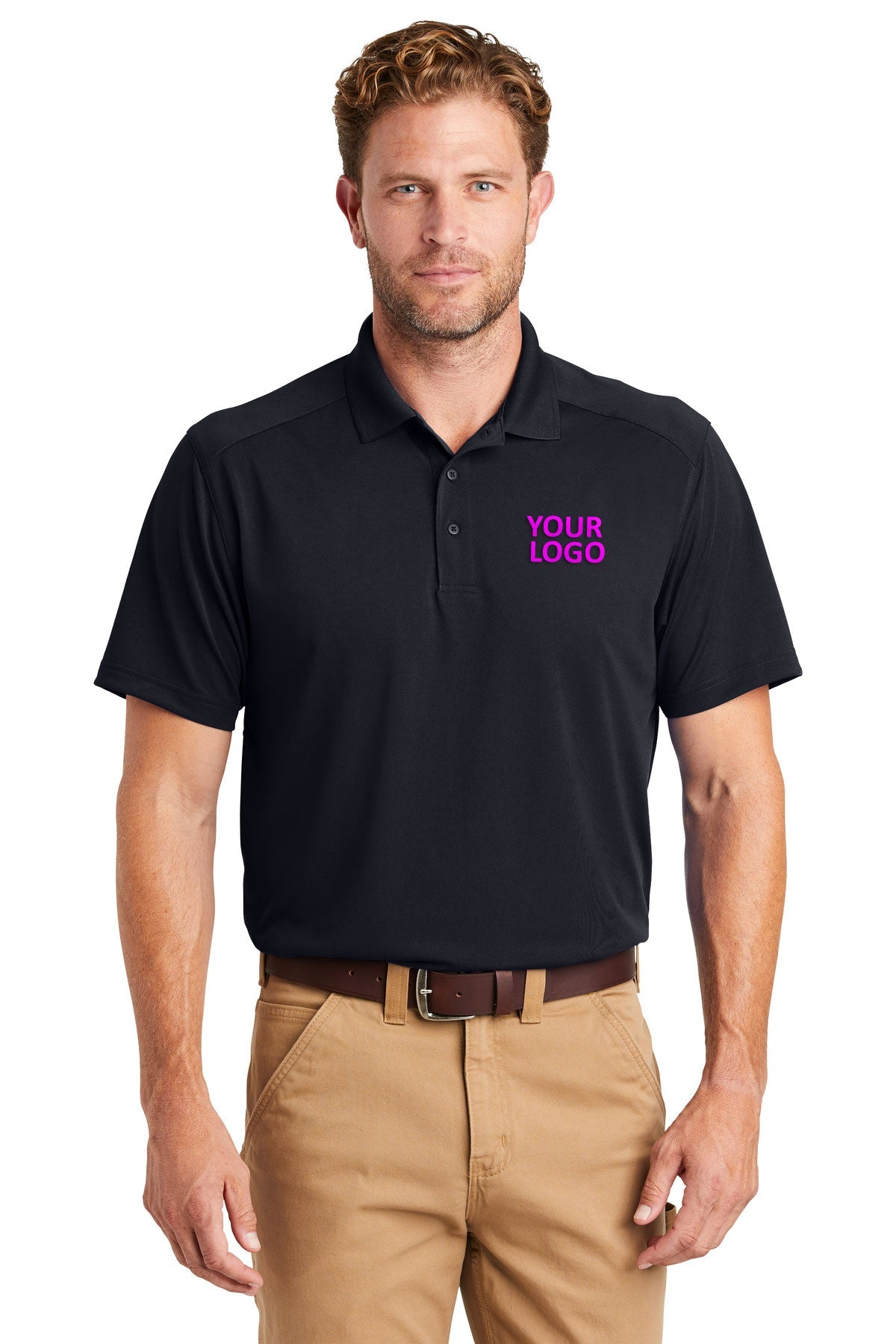 CornerStone Dark Navy CS418 custom polo shirts for business