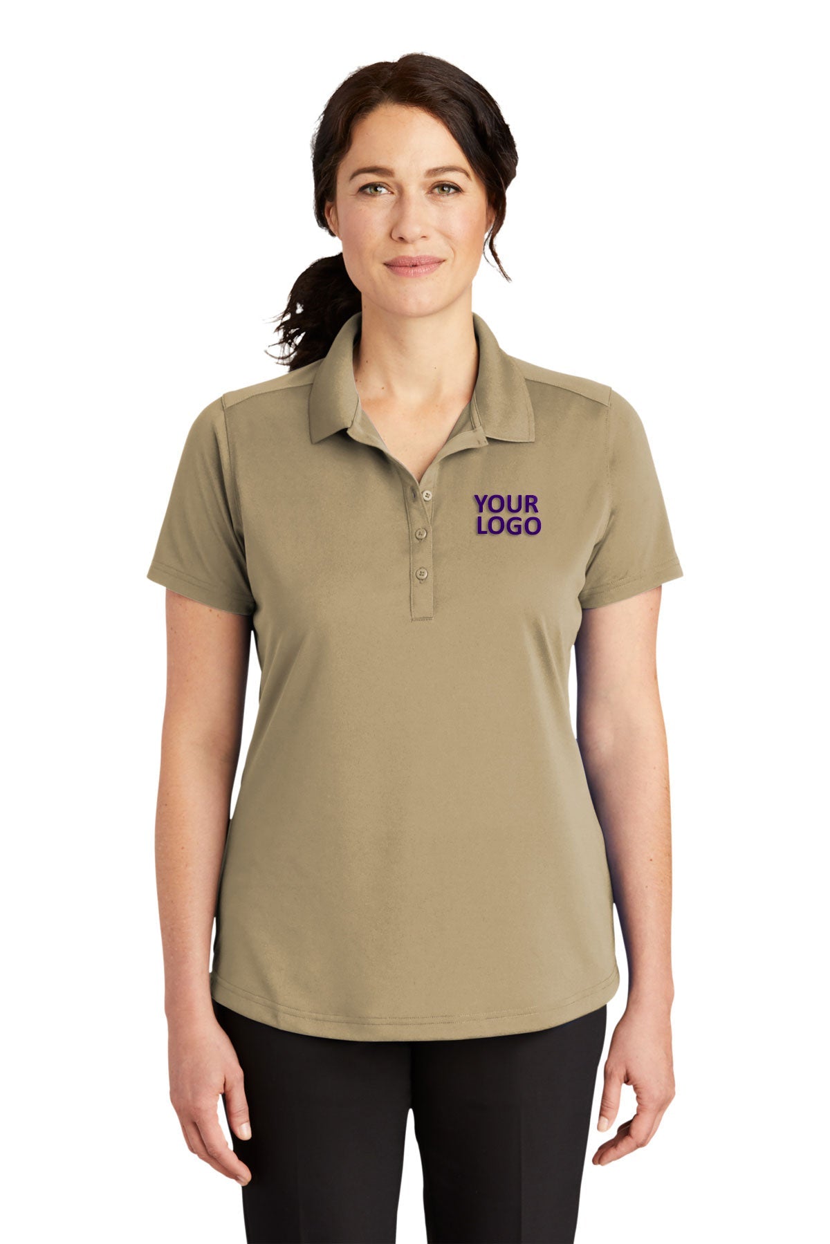 CornerStone Ladies Lightweight Polo, Tan [Osage LLC]