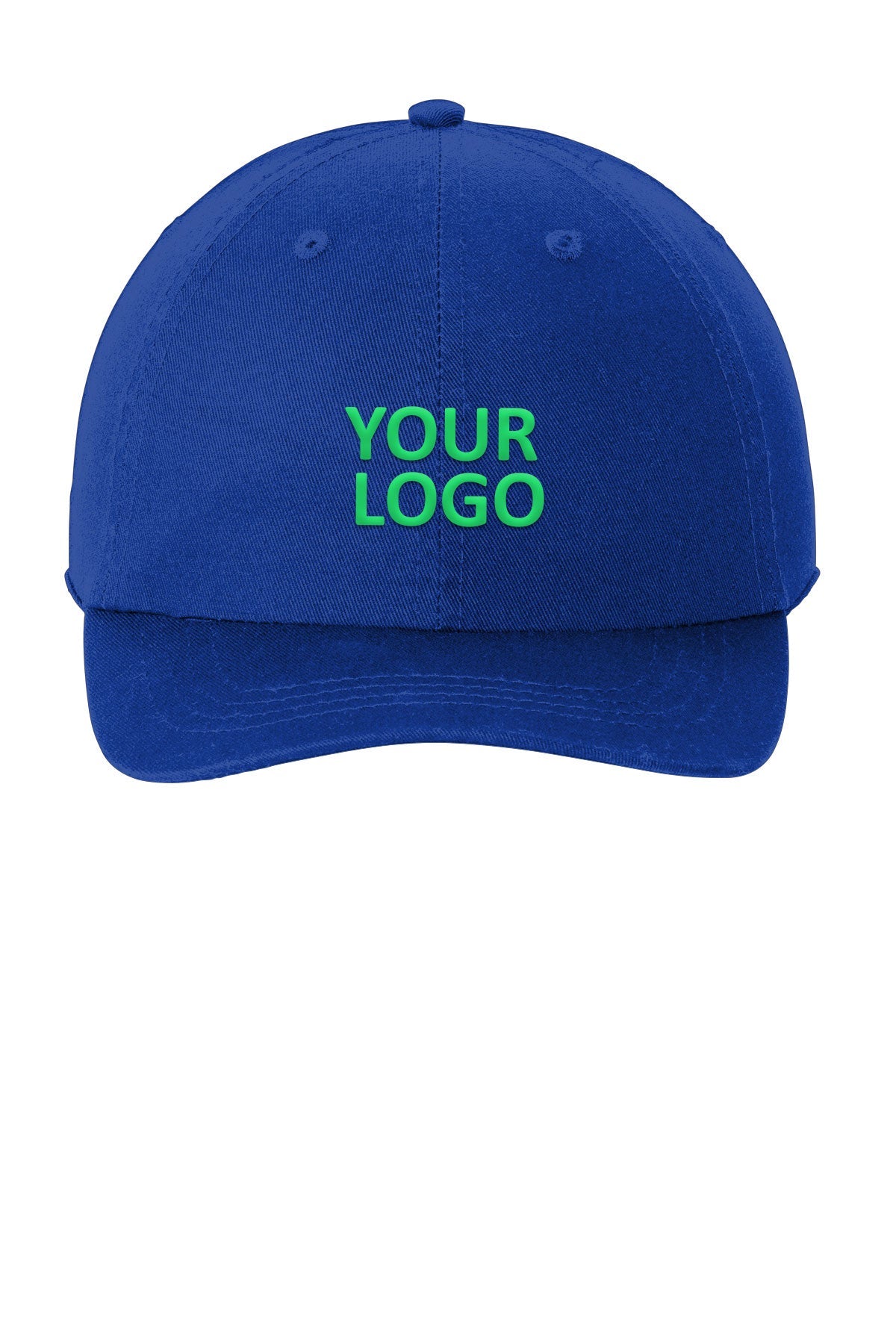 Port Authority Washed Twill Custom Caps, Royal