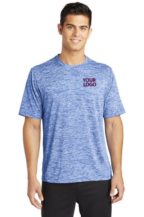 Sport-Tek Ladies PosiCharge Electric Heather Branded Sporty Tee's, True Royal Electric