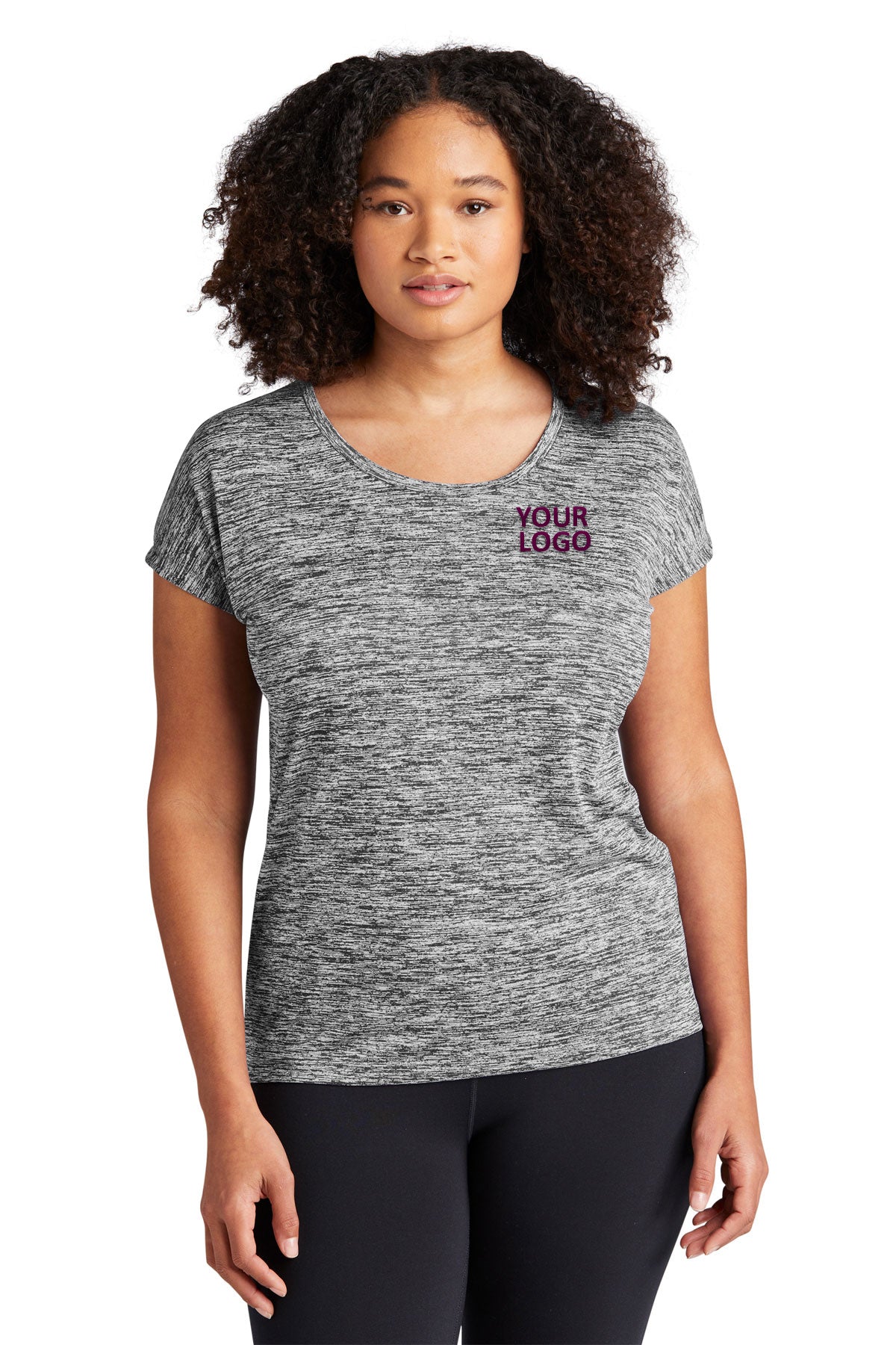 Sport-Tek Ladies PosiCharge Electric Heather Sporty Tee