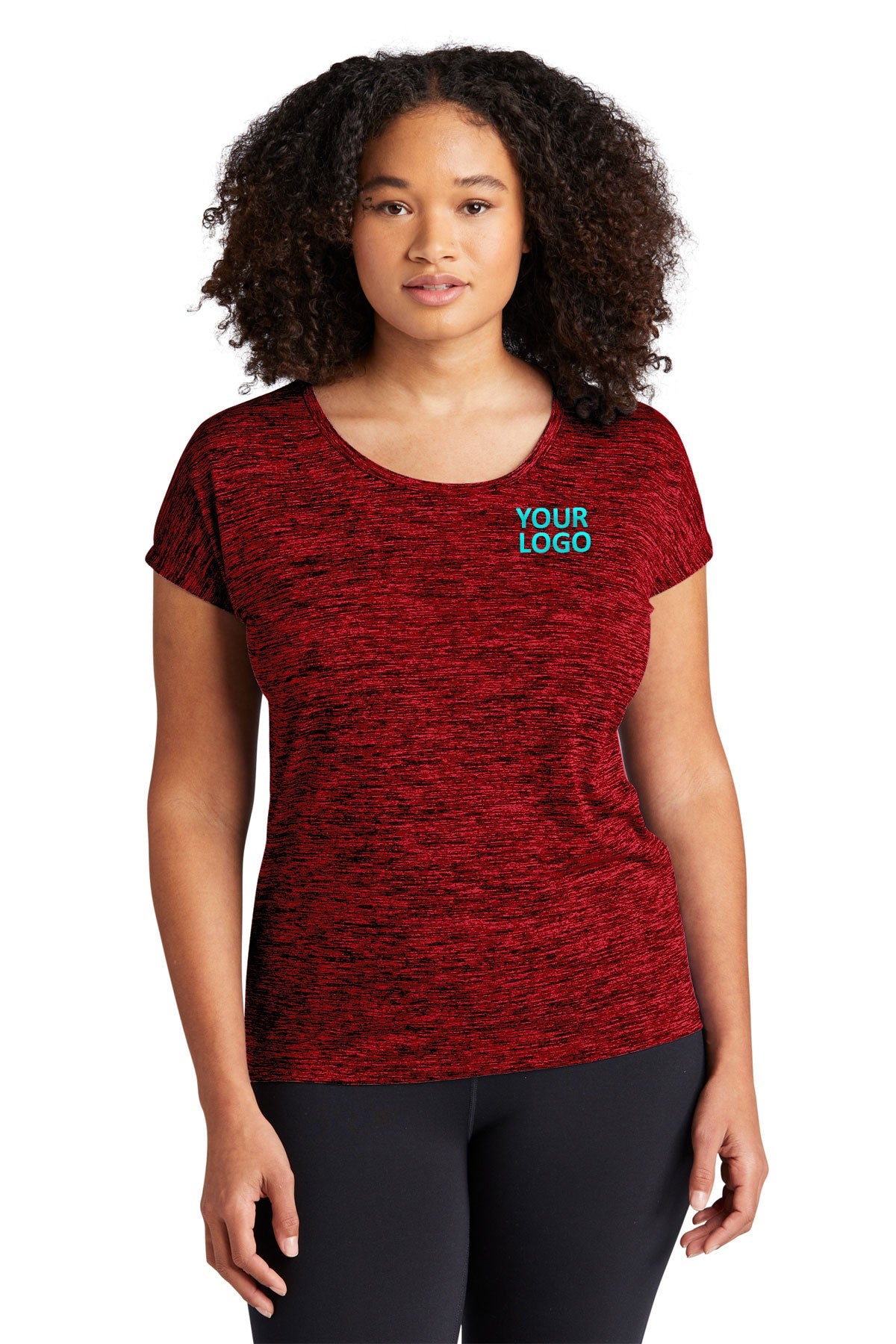 Sport-Tek Ladies PosiCharge Electric Heather Sporty Tee