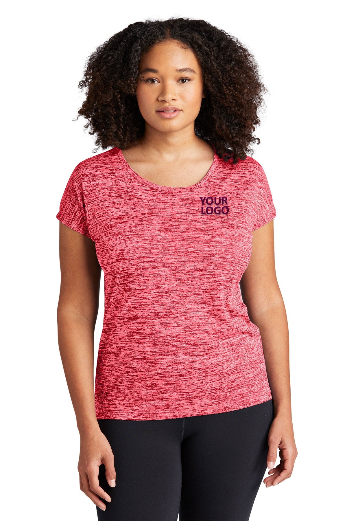 Sport-Tek Ladies PosiCharge Electric Heather Sporty Tee