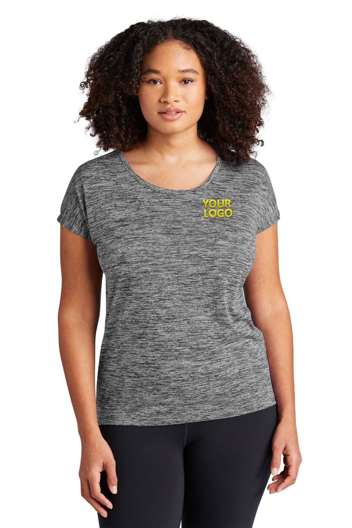 Sport-Tek Ladies PosiCharge Electric Heather Sporty Tee