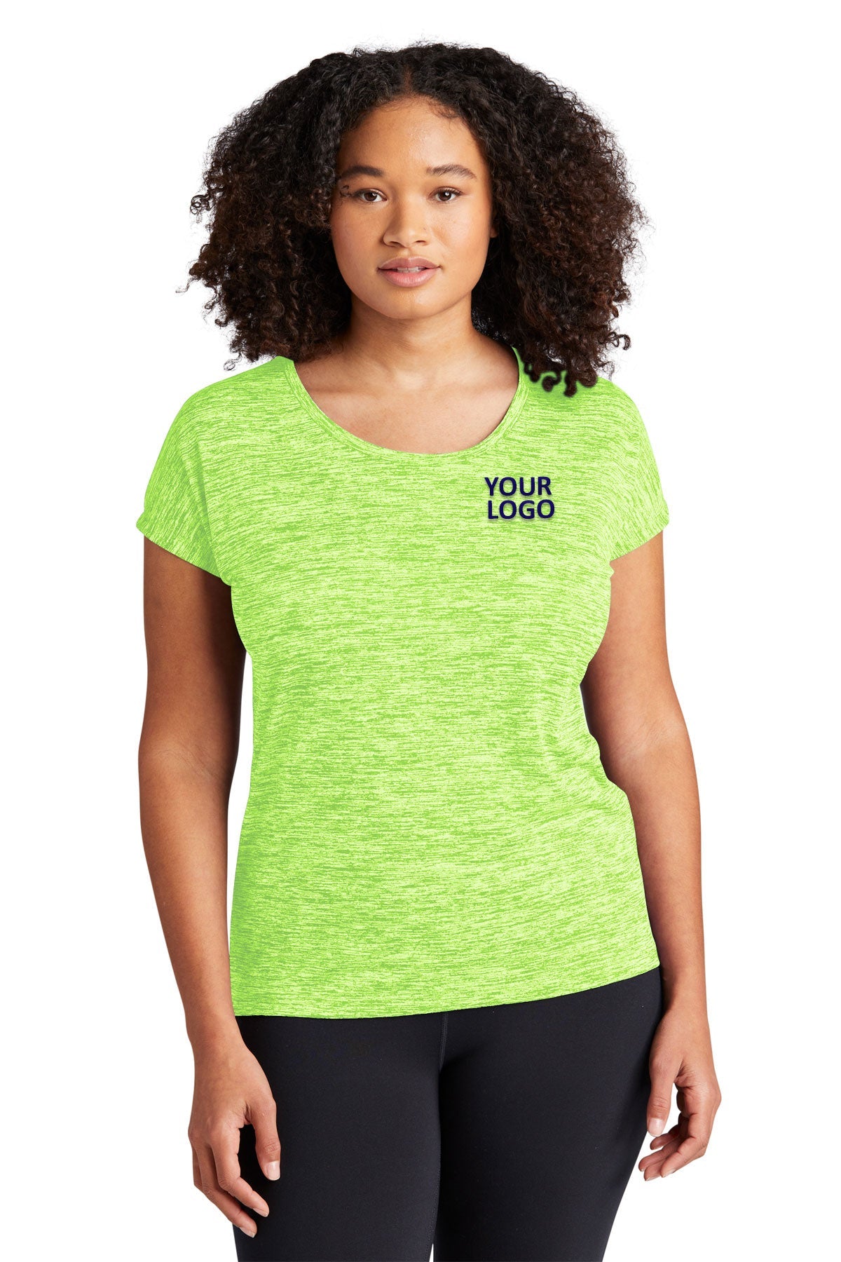 Sport-Tek Ladies PosiCharge Electric Heather Sporty Tee