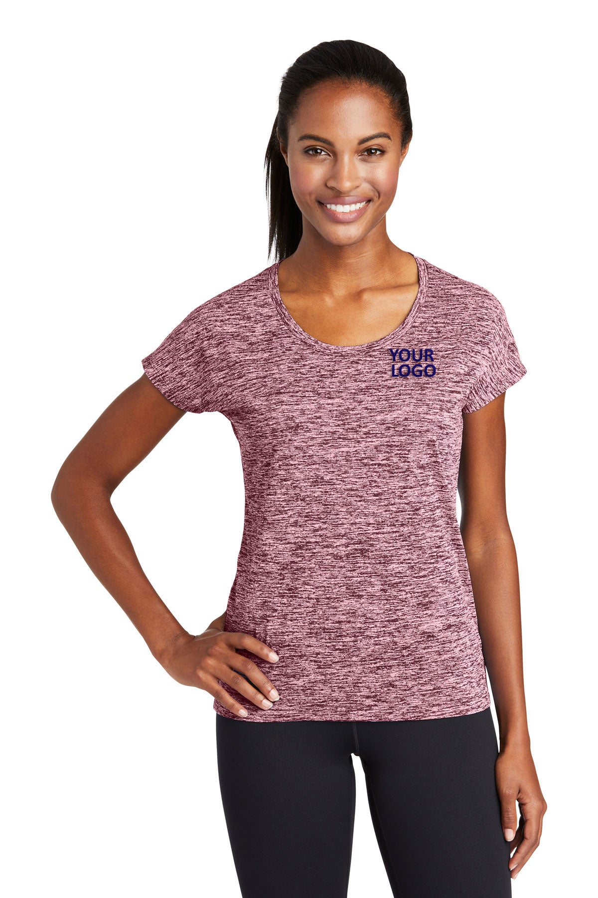 Sport-Tek Ladies PosiCharge Electric Heather Sporty Tee