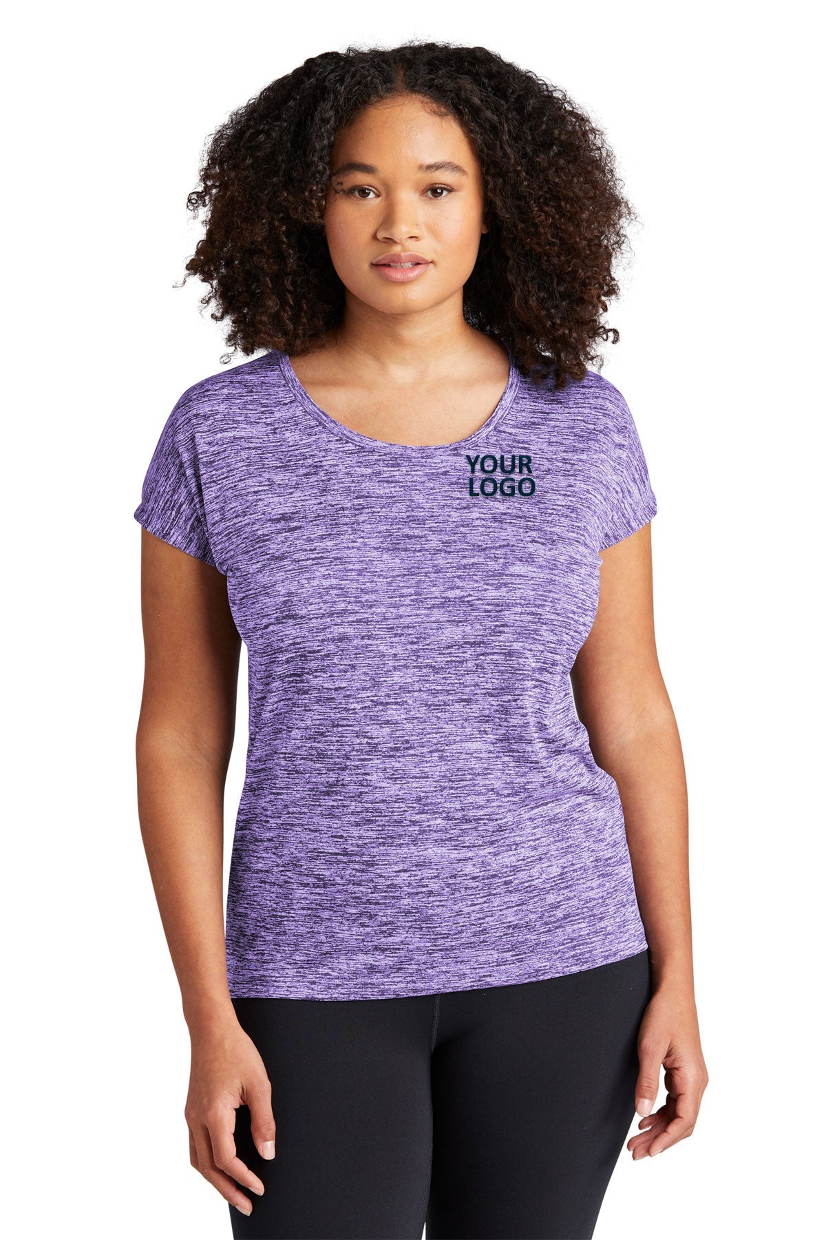 Sport-Tek Ladies PosiCharge Electric Heather Sporty Tee
