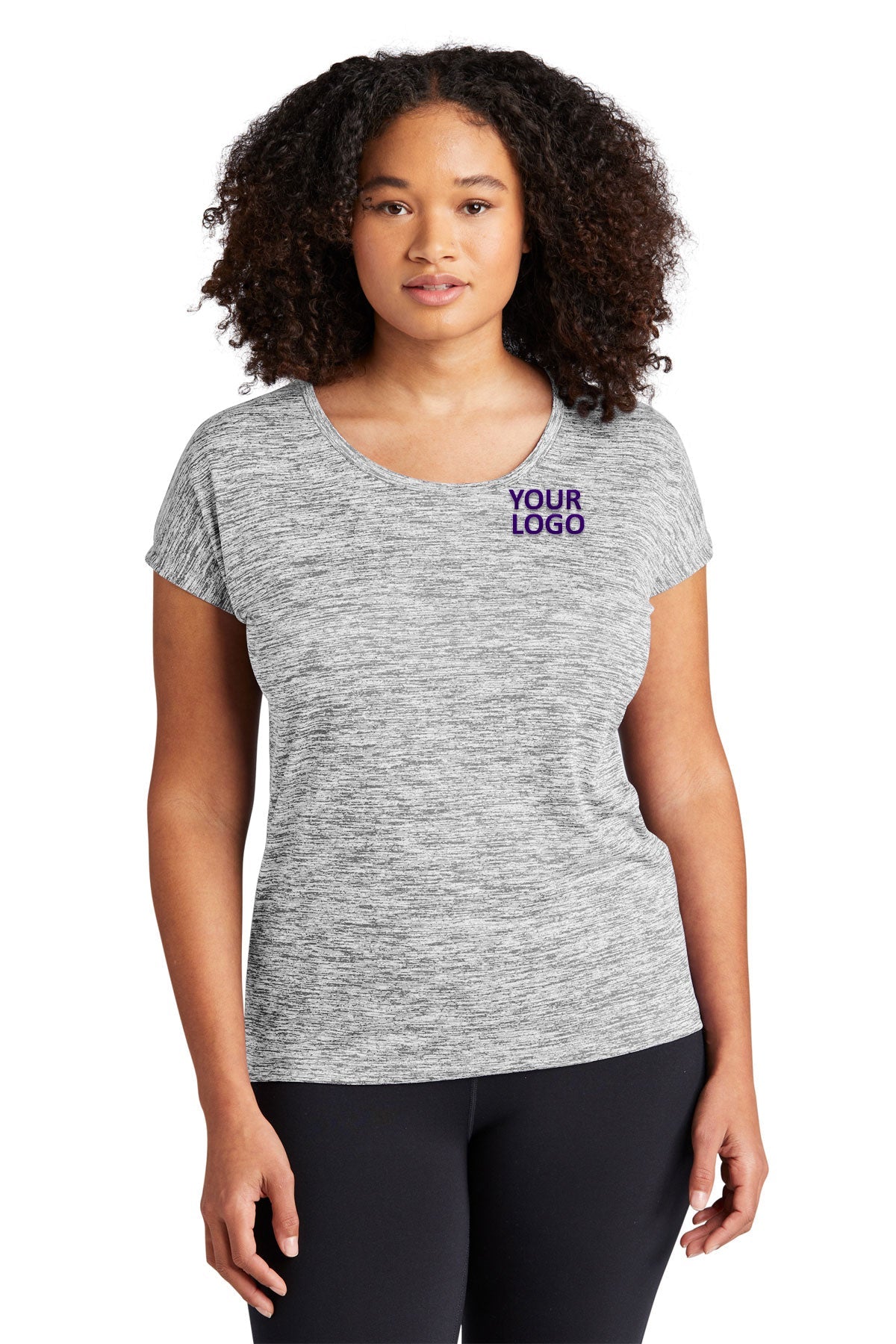 Sport-Tek Ladies PosiCharge Electric Heather Sporty Tee