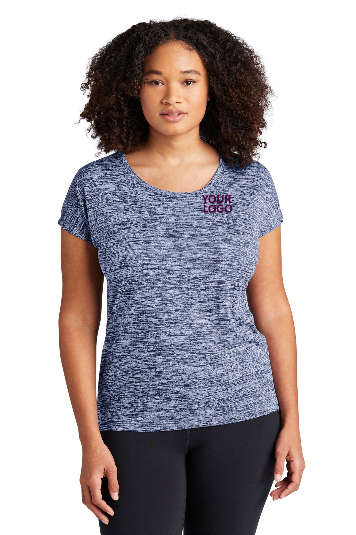 Sport-Tek Ladies PosiCharge Electric Heather Sporty Tee