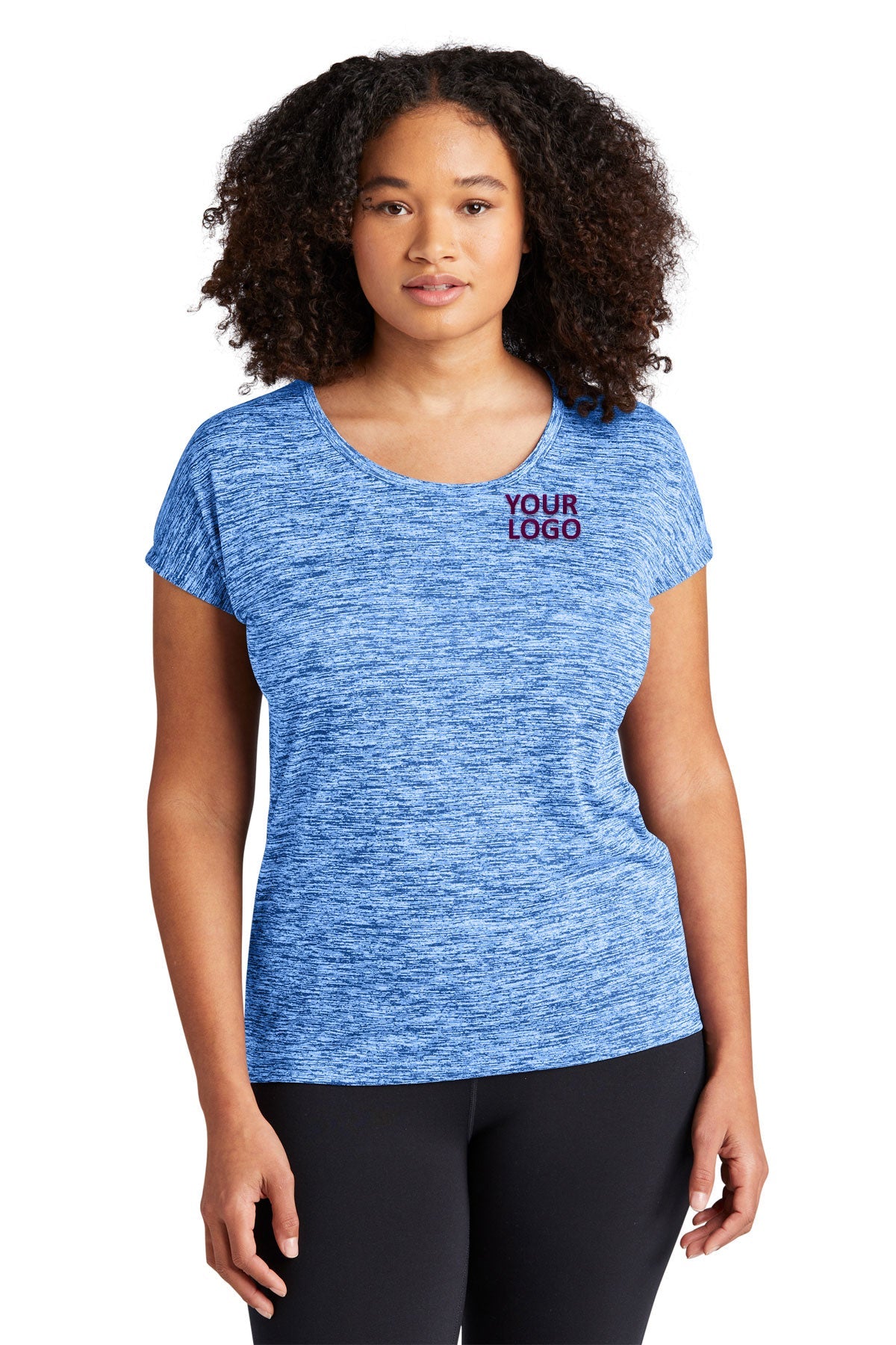 Sport-Tek Ladies PosiCharge Electric Heather Sporty Tee