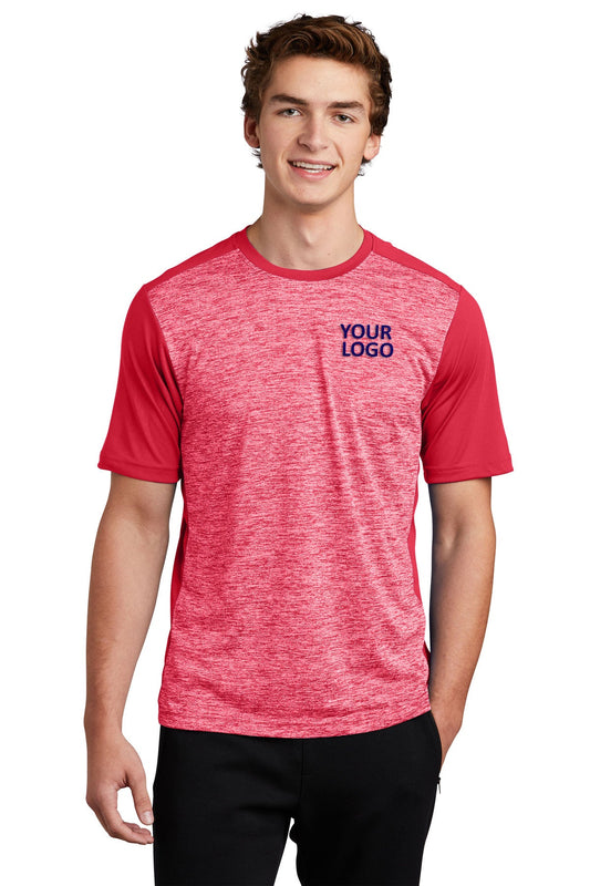 Sport-Tek PosiCharge Electric Heather Colorblock Tee