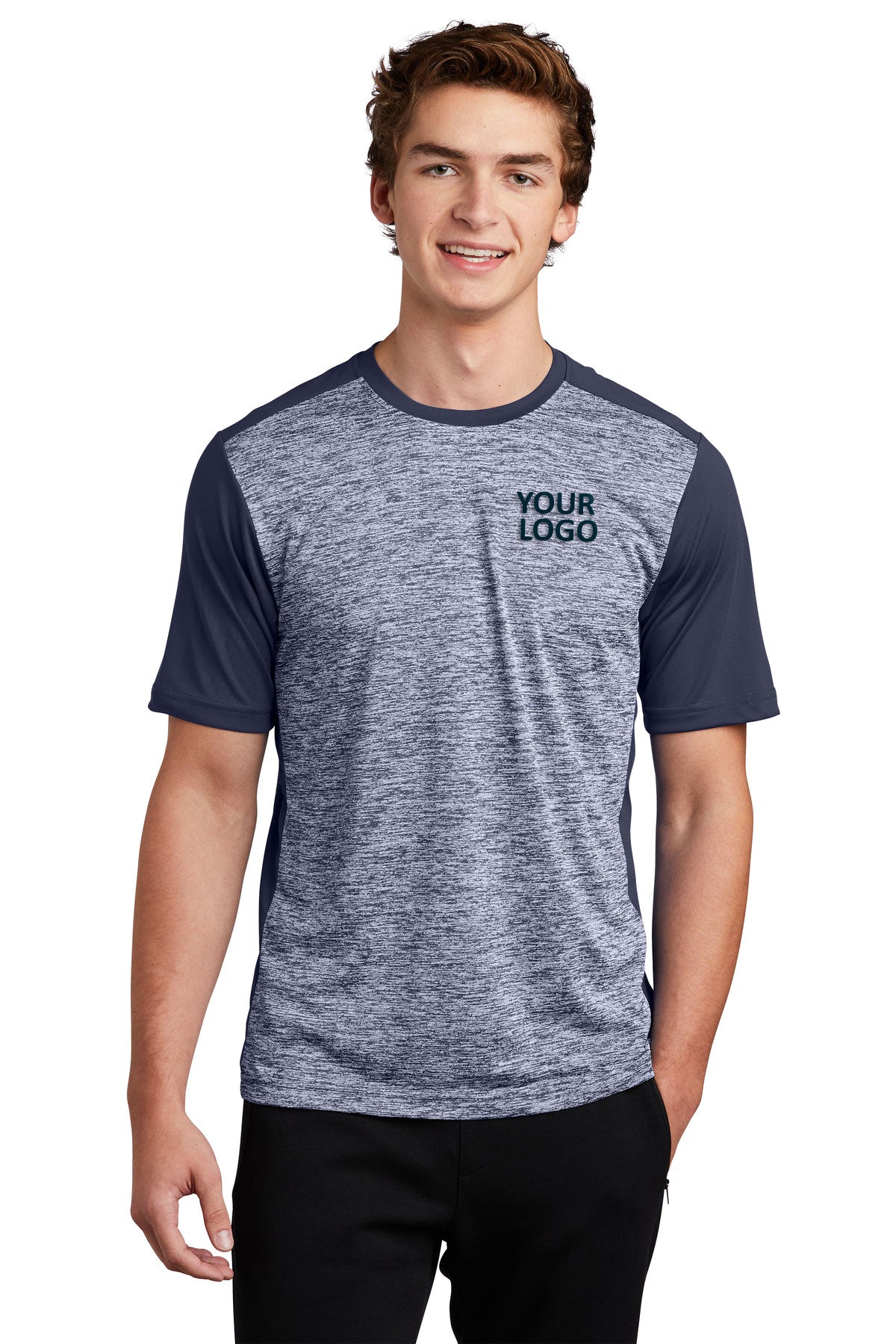 Sport-Tek PosiCharge Electric Heather Colorblock Tee