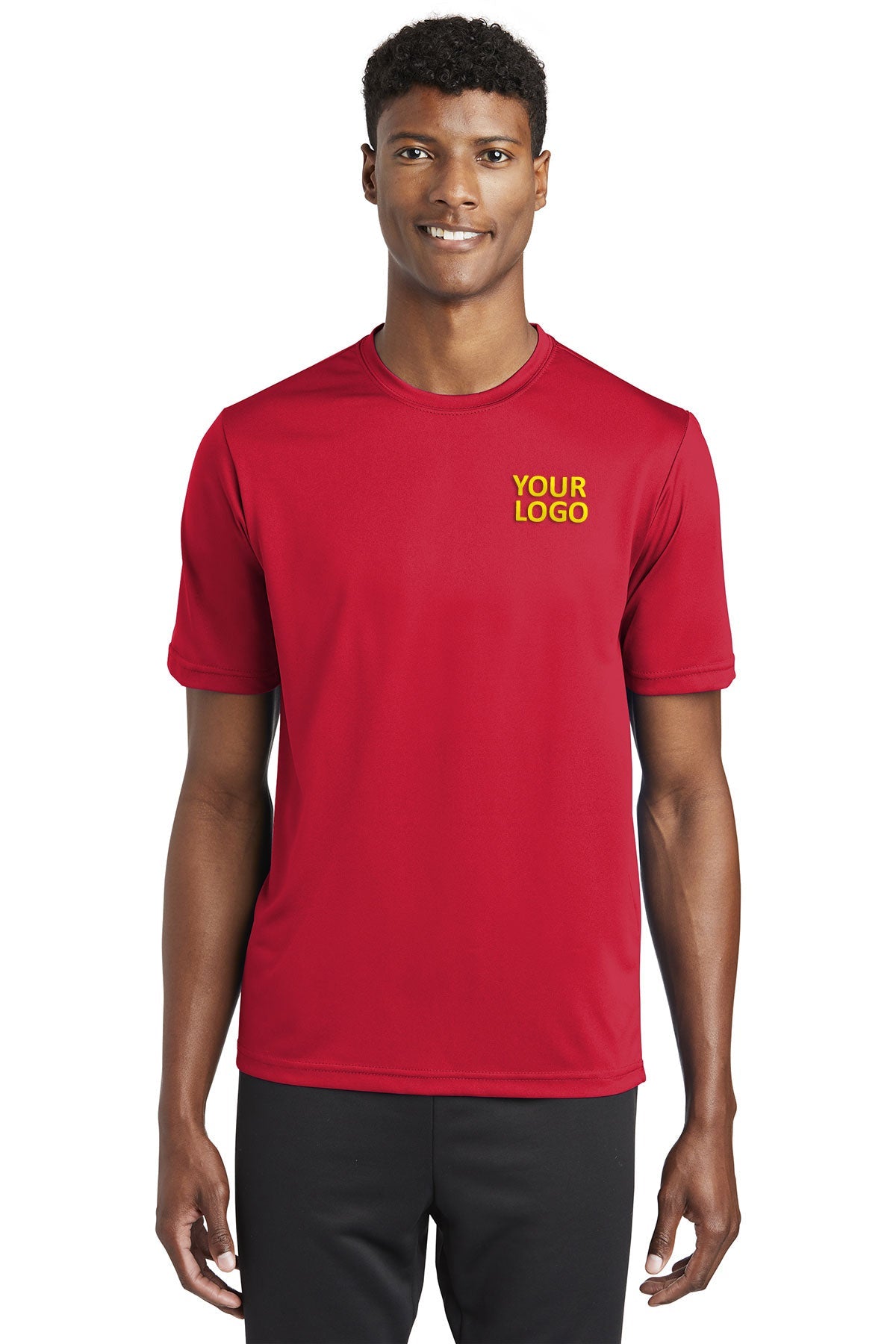 Sport-Tek PosiCharge Branded Tough Tee's, Deep Red