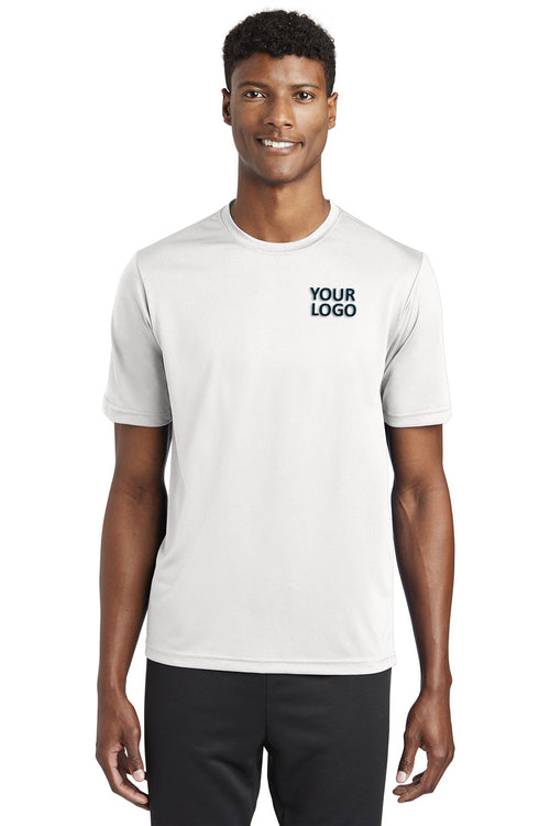 Sport-Tek Ladies PosiCharge Branded Tough Tee's, White