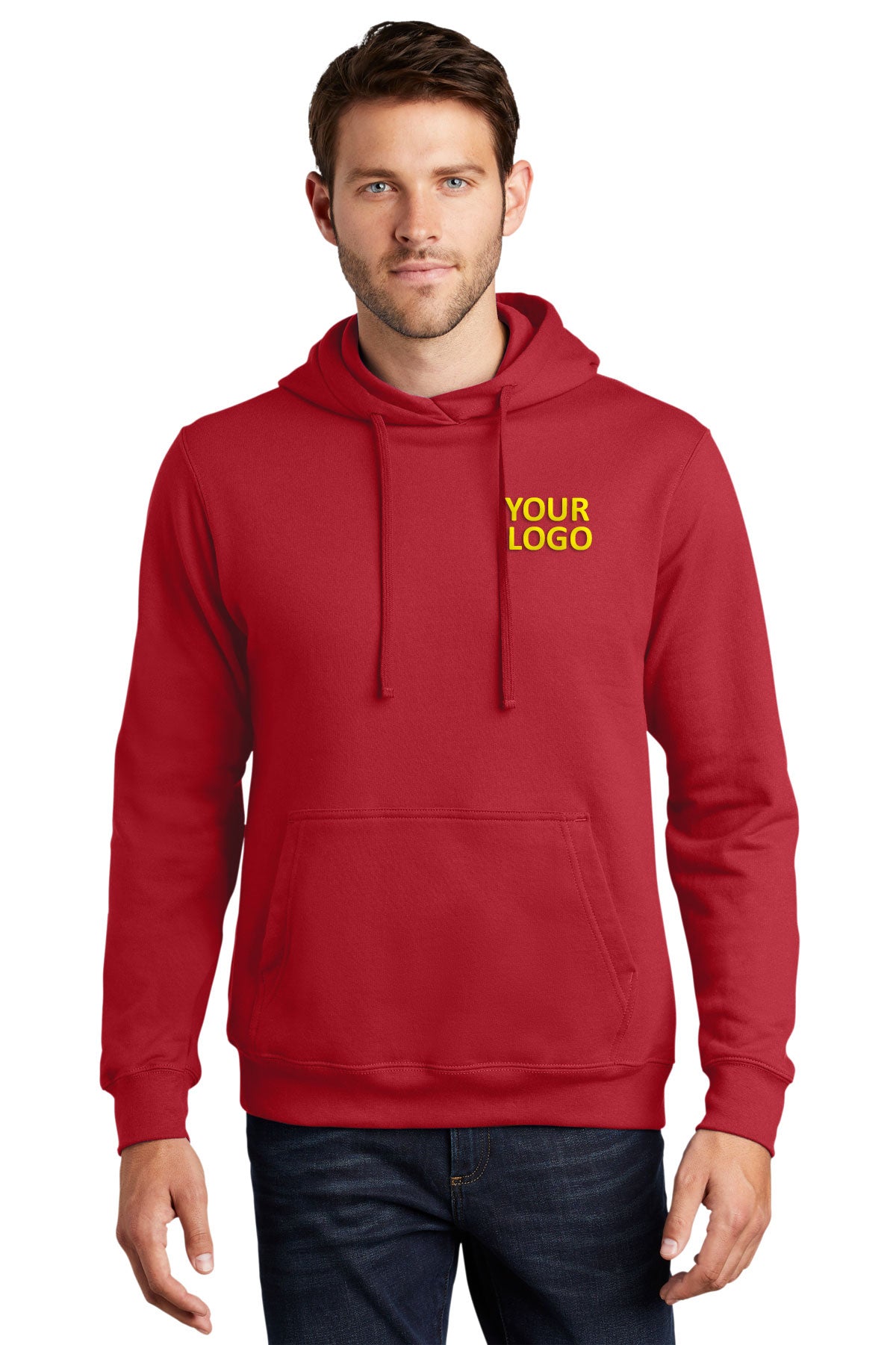 port & company team cardinal pc850h custom sweatshirts with logo