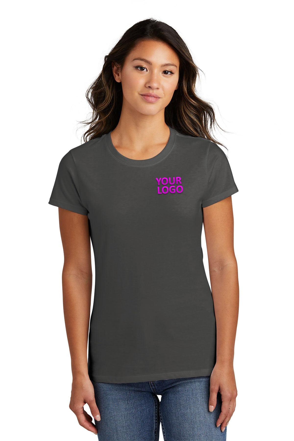 Port & Company Ladies Fan Customized Favorite Tee's, Charcoal
