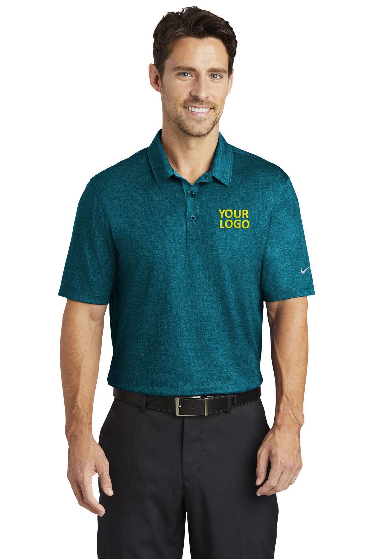 nike blustery/ navy 838965 custom logo polo shirts embroidered
