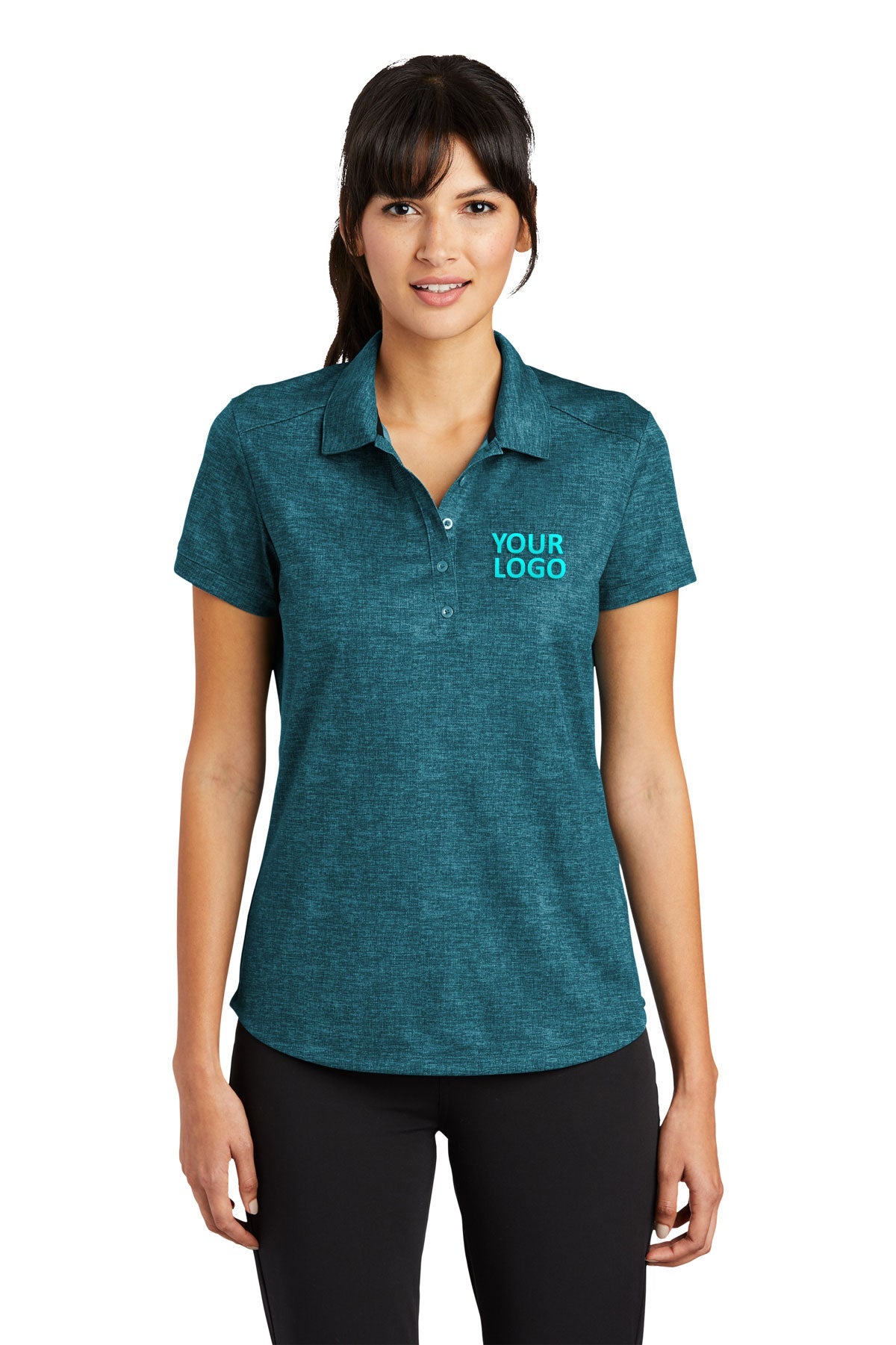 nike blustery/ navy 838961 polo shirts with embroidered custom logo