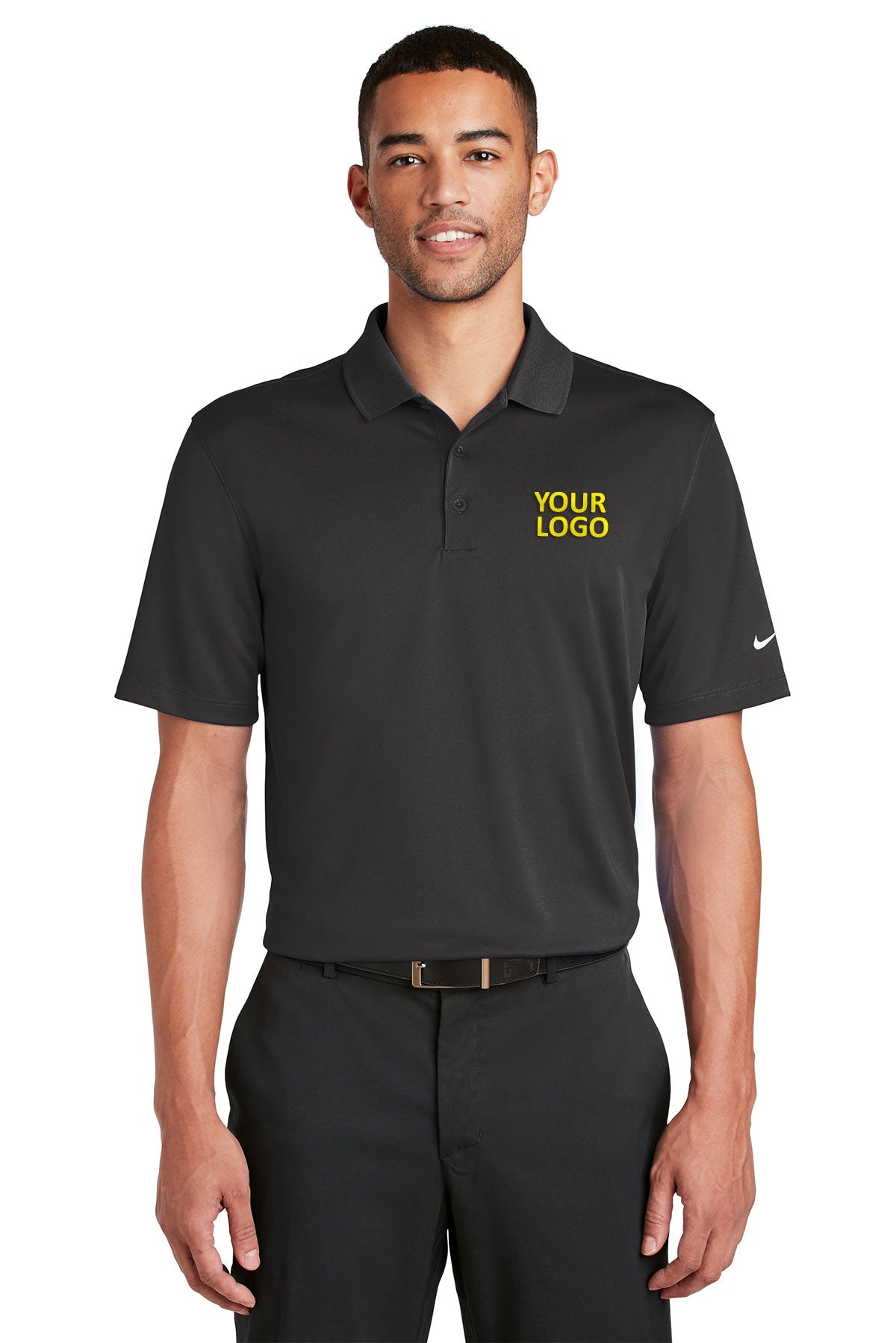 nike anthracite 838956 business polo shirts embroidered