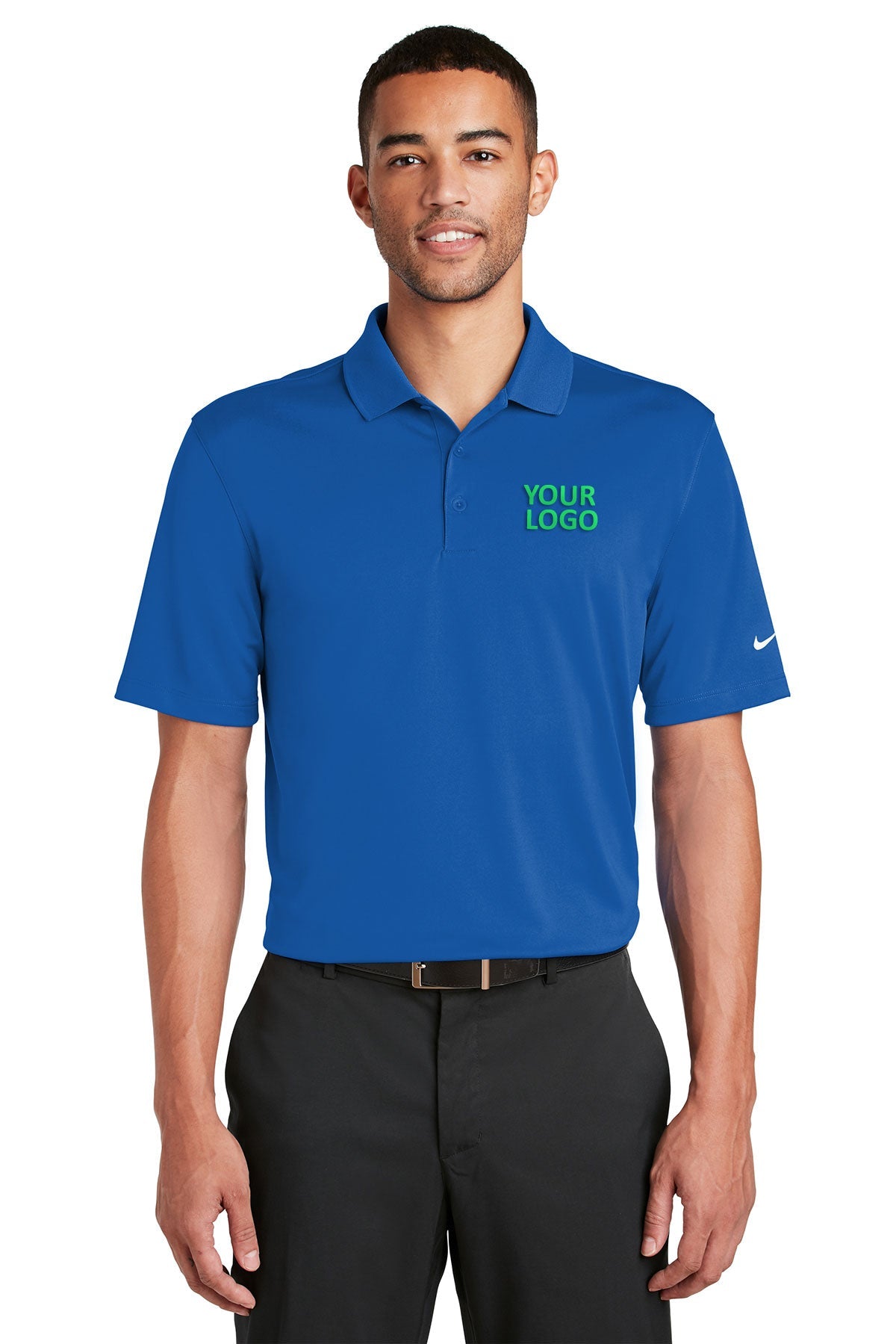 nike gym blue 838956 business polo shirts embroidered