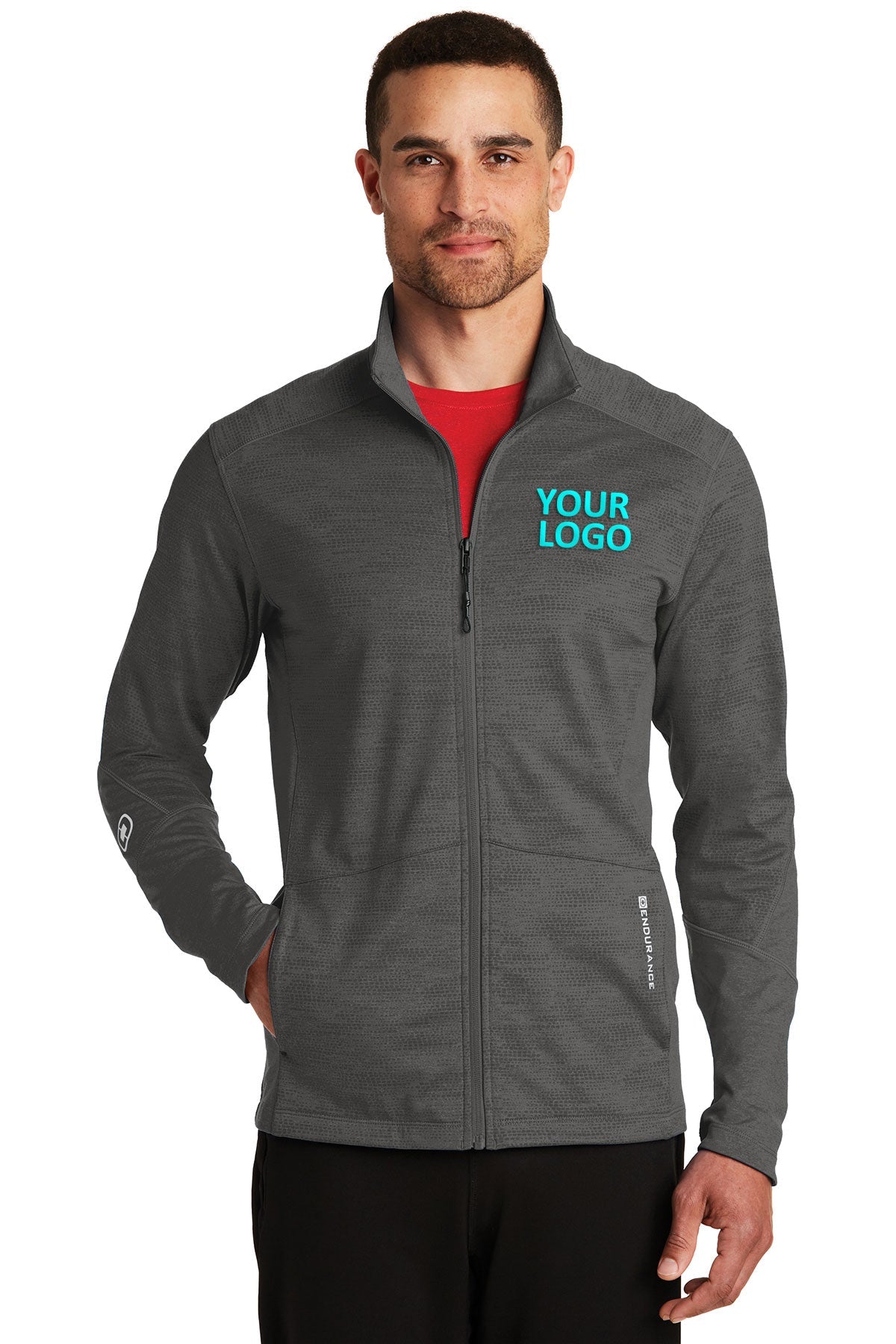 OGIO Endurance Blacktop Heather OE702 company embroidered jackets