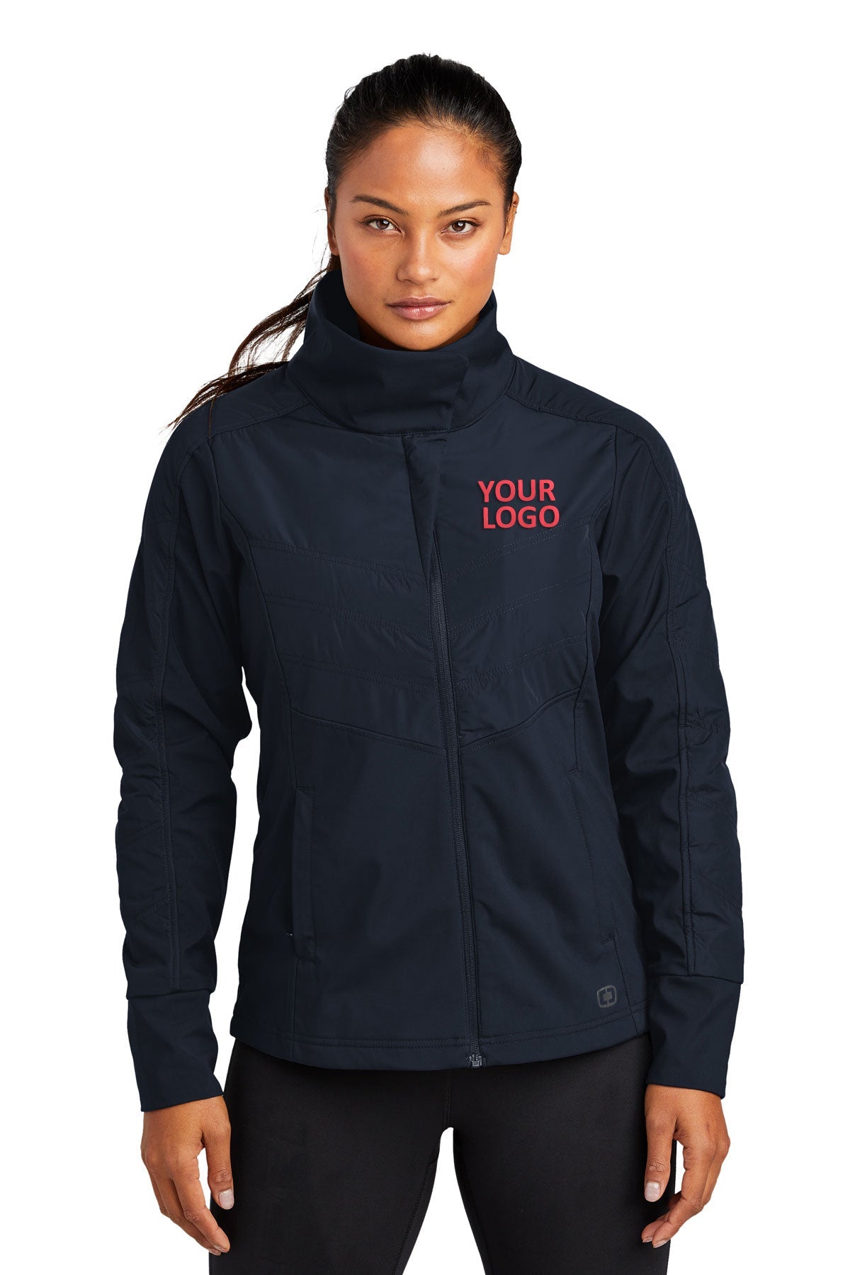OGIO Endurance Propel Navy LOE722 jackets with company logo