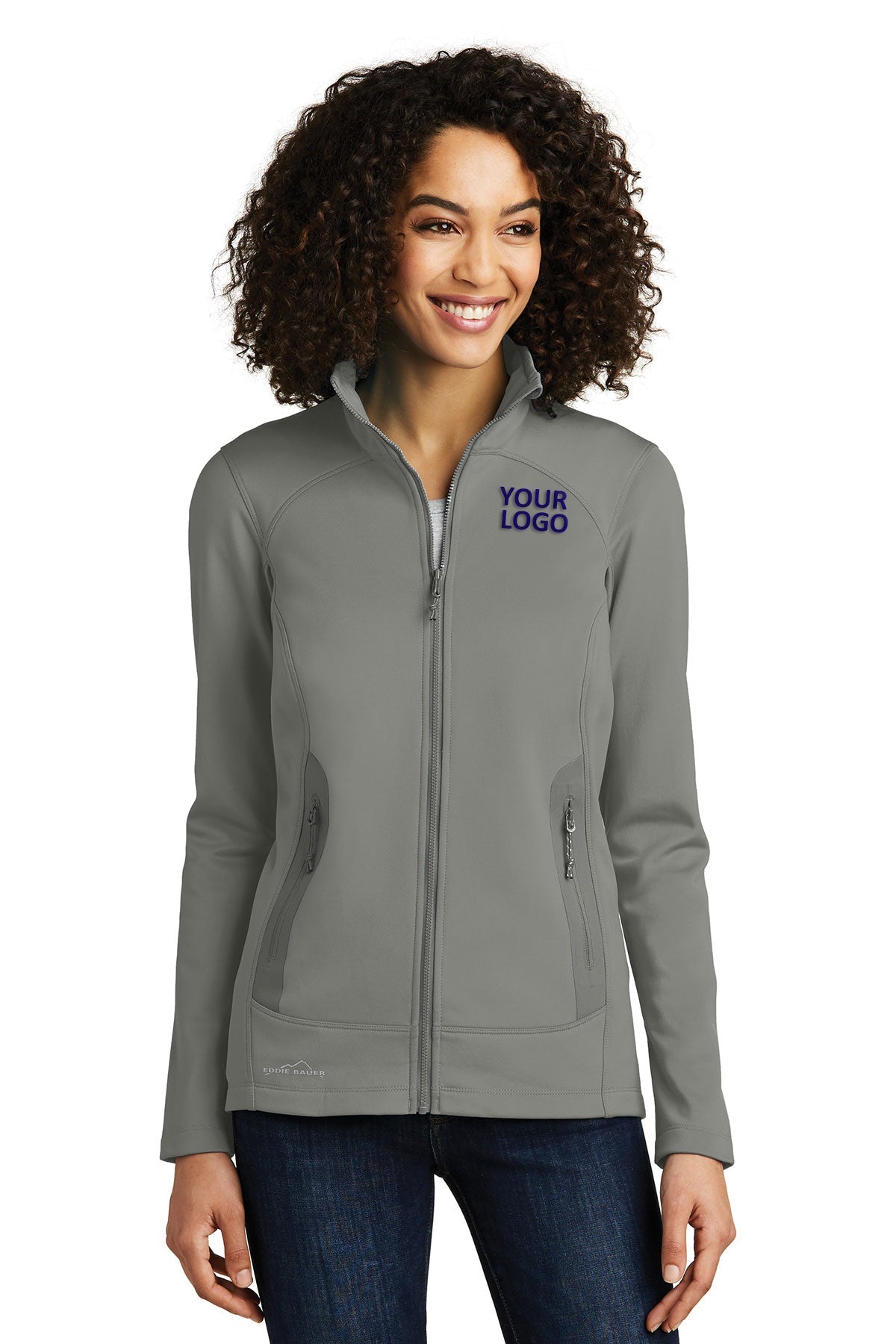 Eddie Bauer Metal Grey EB241 company sweatshirts embroidered
