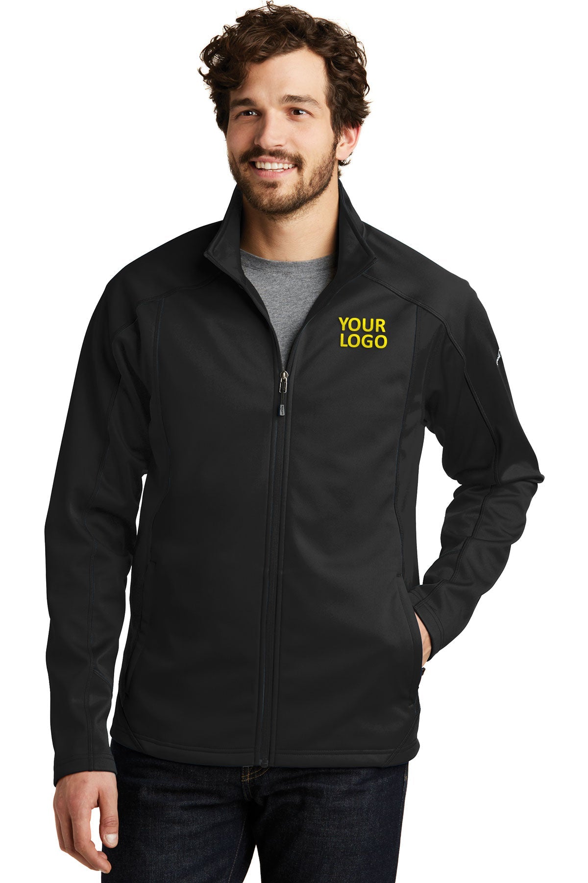 Eddie Bauer Trail Custom Soft Shell Jackets, Black