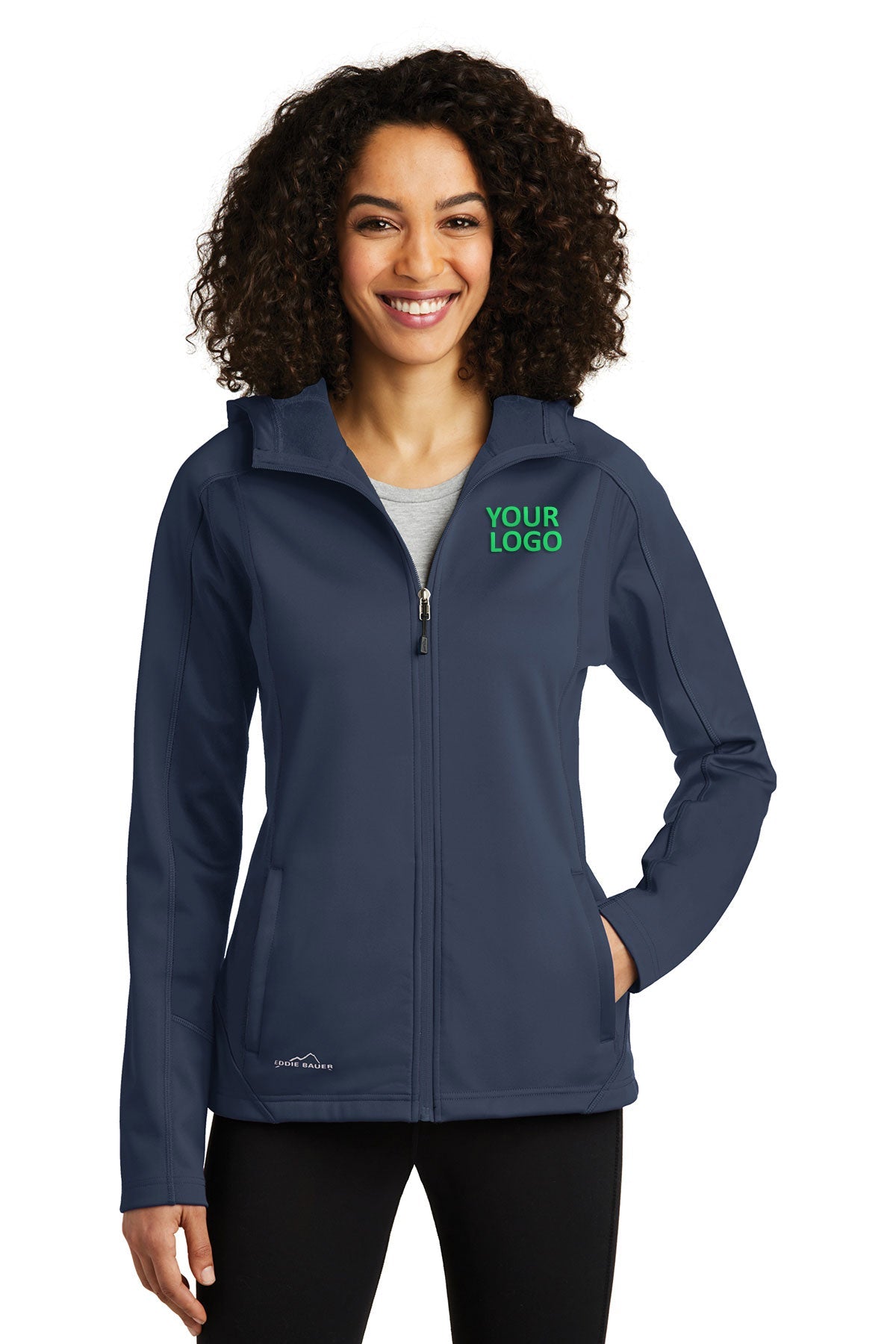 Eddie Bauer River Blue/ River Blue EB543 company embroidered jackets