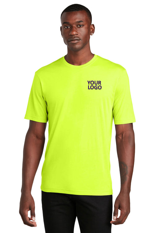 Sport-Tek Long Sleeve PosiCharge Competitor Custom Cotton Touch Tee's, Neon Yellow