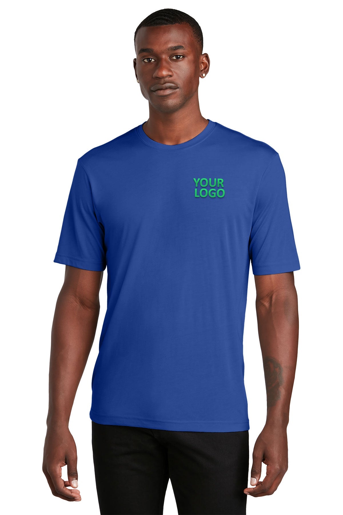 Sport-Tek PosiCharge Competitor Customized Cotton Touch Tee's, True Royal