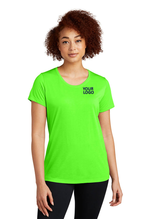 Sport-Tek PosiCharge Competitor Custom Cotton Touch Tee's, Neon Green
