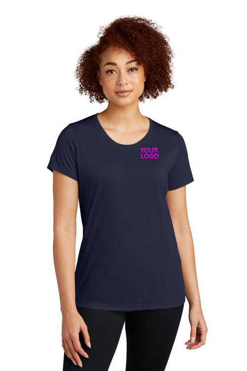 Sport-Tek PosiCharge Competitor Customized Cotton Touch Tee's, True Navy