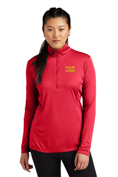 Sport-Tek PosiCharge Competitor Customized 1/4-Zip Pullovers, True Red