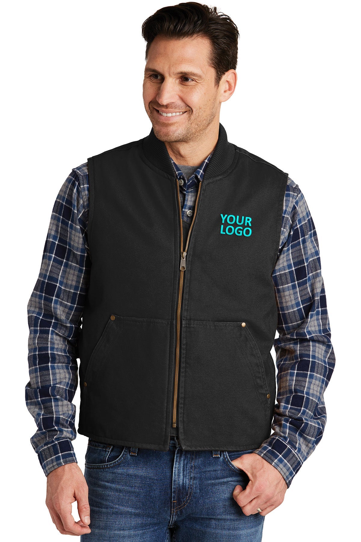 CornerStone Black CSV40 jacket company logo