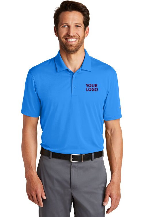Nike Ladies Dri-FIT Legacy Customized Polos, Light Photo Blue