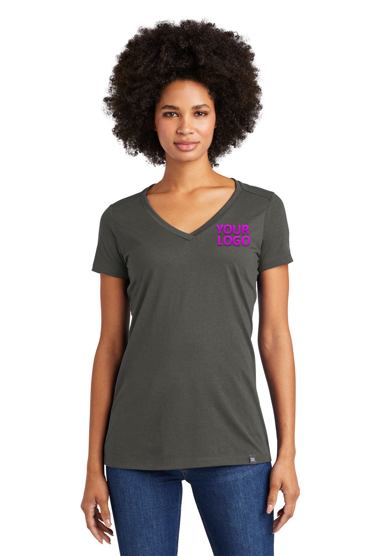 New Era Ladies Heritage Blend V-Neck Tee