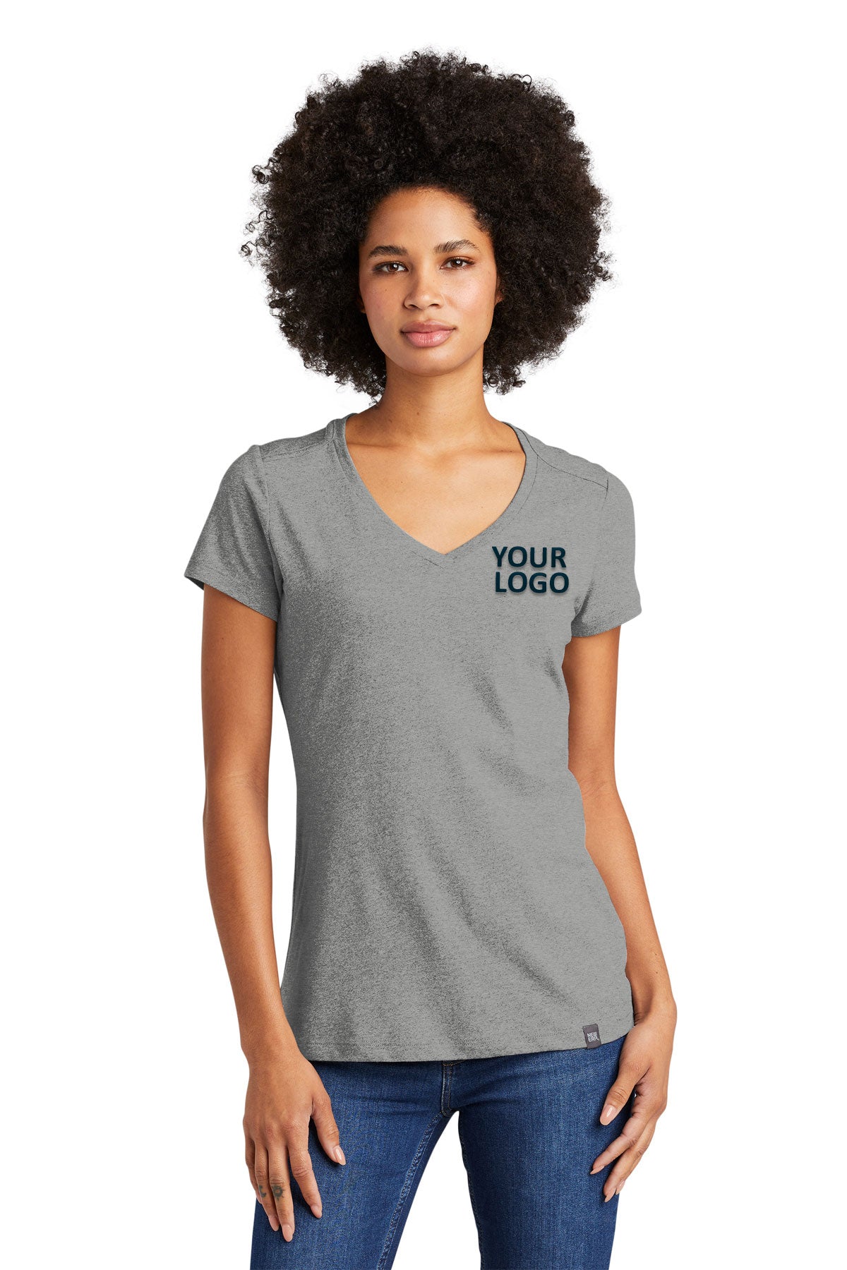 New Era Ladies Heritage Blend V-Neck Tee
