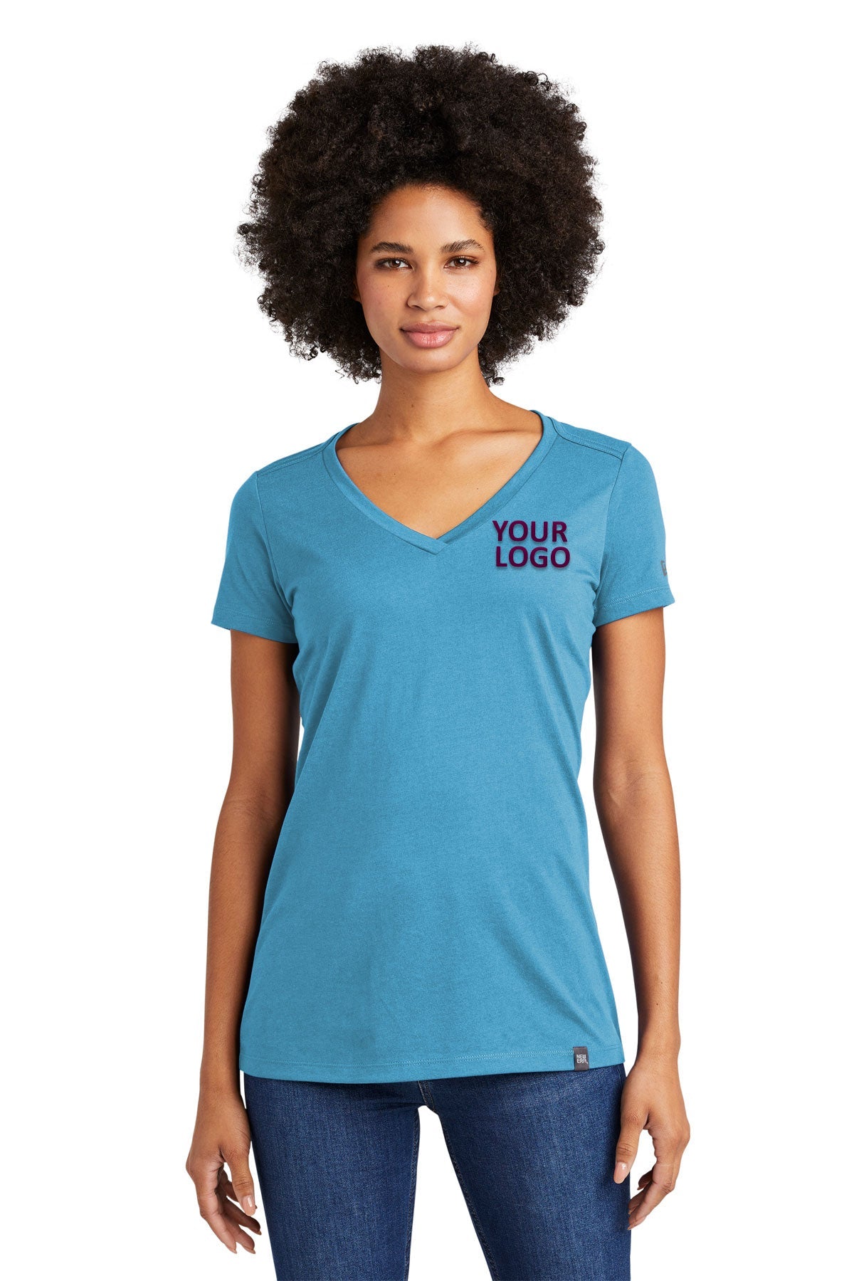 New Era Ladies Heritage Blend V-Neck Tee