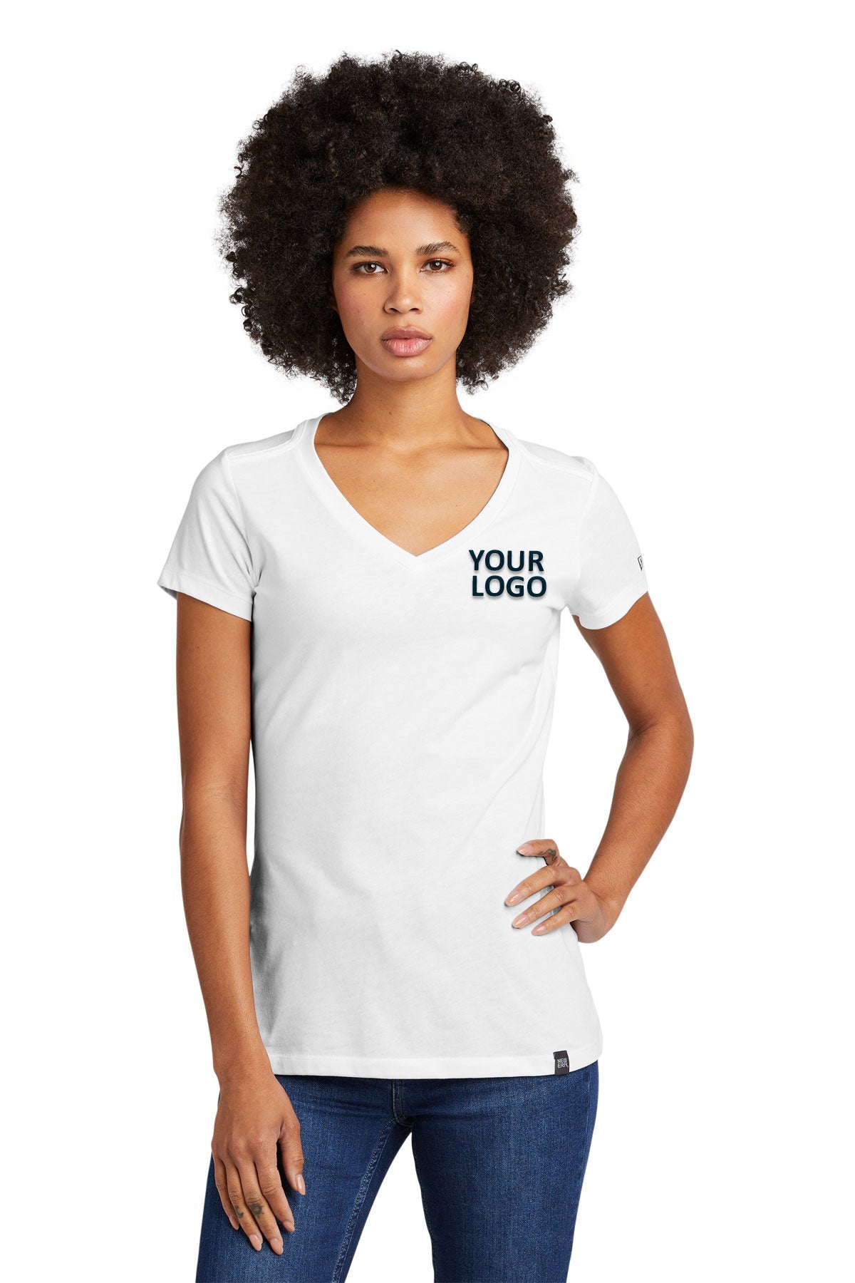 New Era Ladies Heritage Blend V-Neck Tee