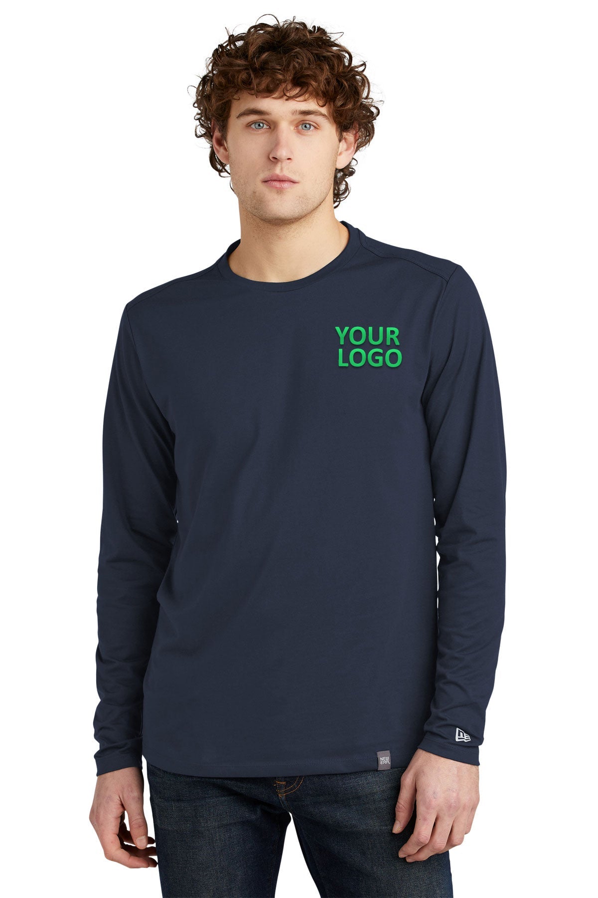 New Era Heritage Blend Long Sleeve Crew Tee