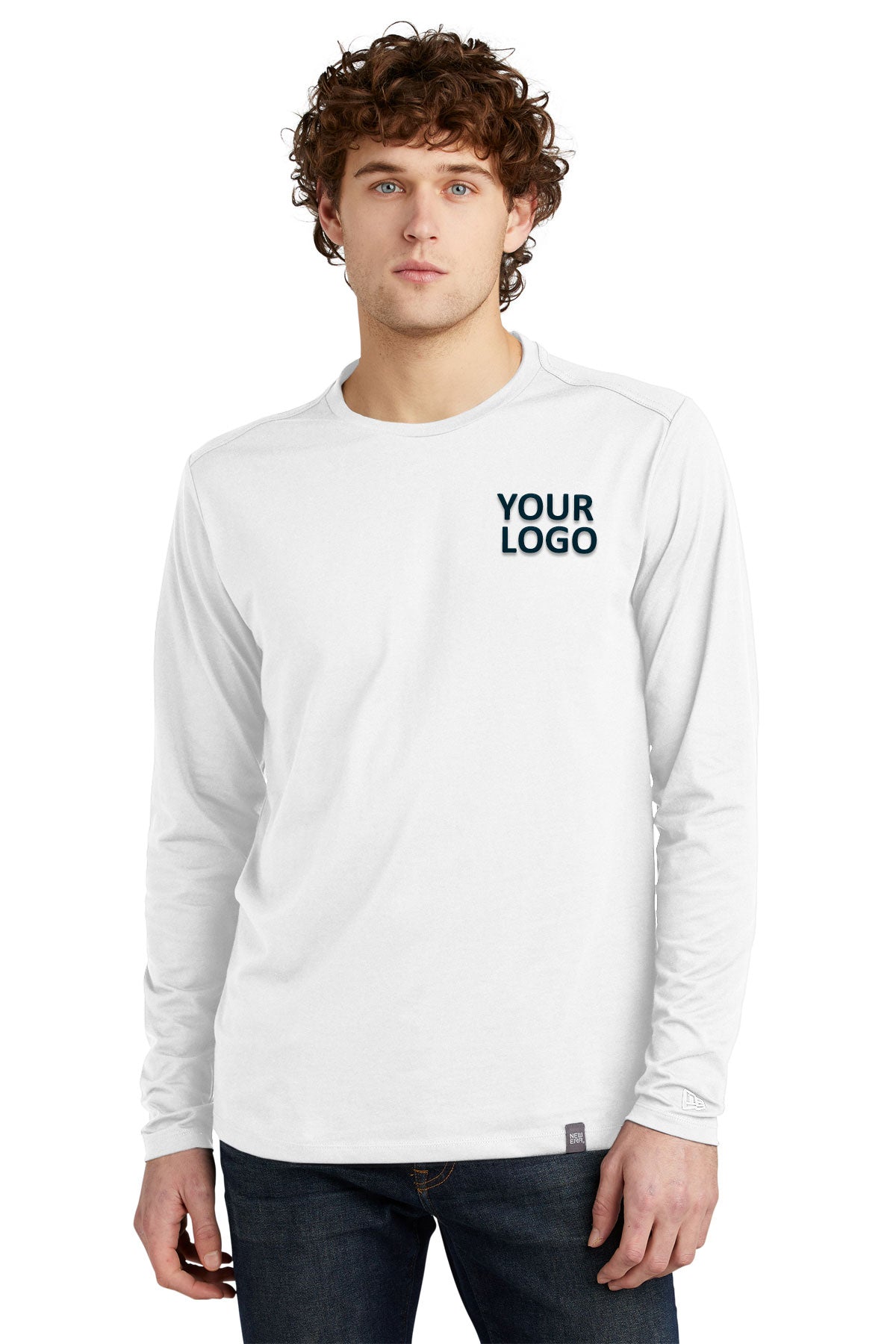 New Era Heritage Blend Long Sleeve Crew Tee