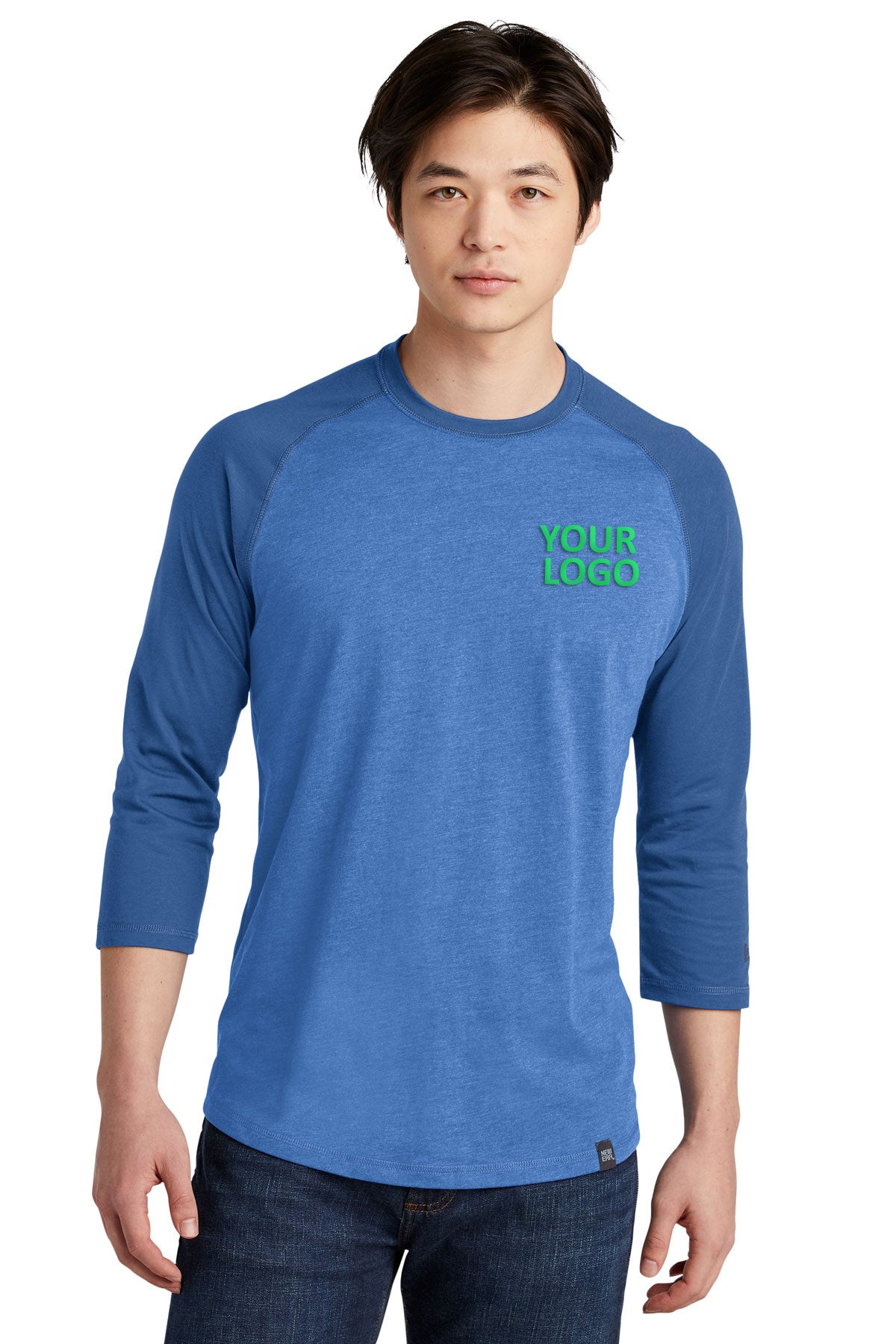 New Era Heritage Blend 3/4-Sleeve Baseball Raglan Tee