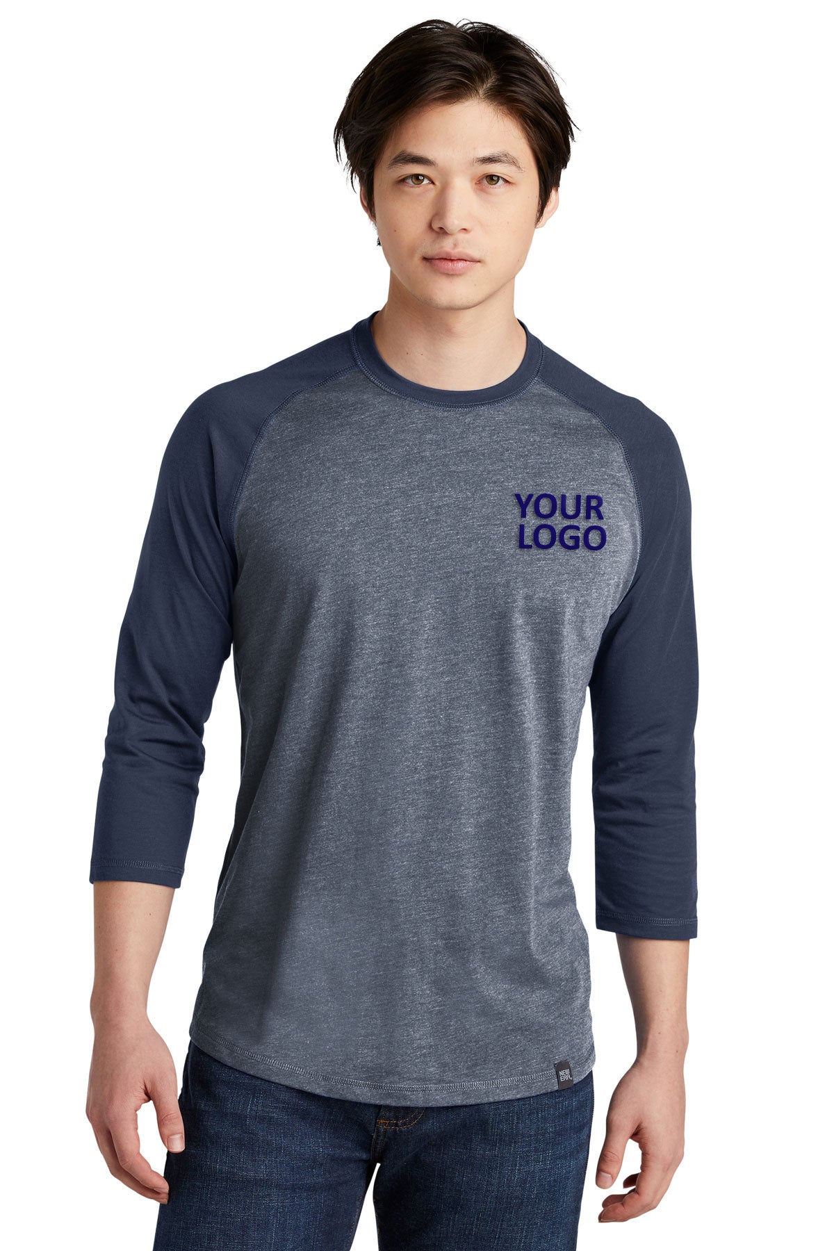 New Era Heritage Blend 3/4-Sleeve Baseball Raglan Tee