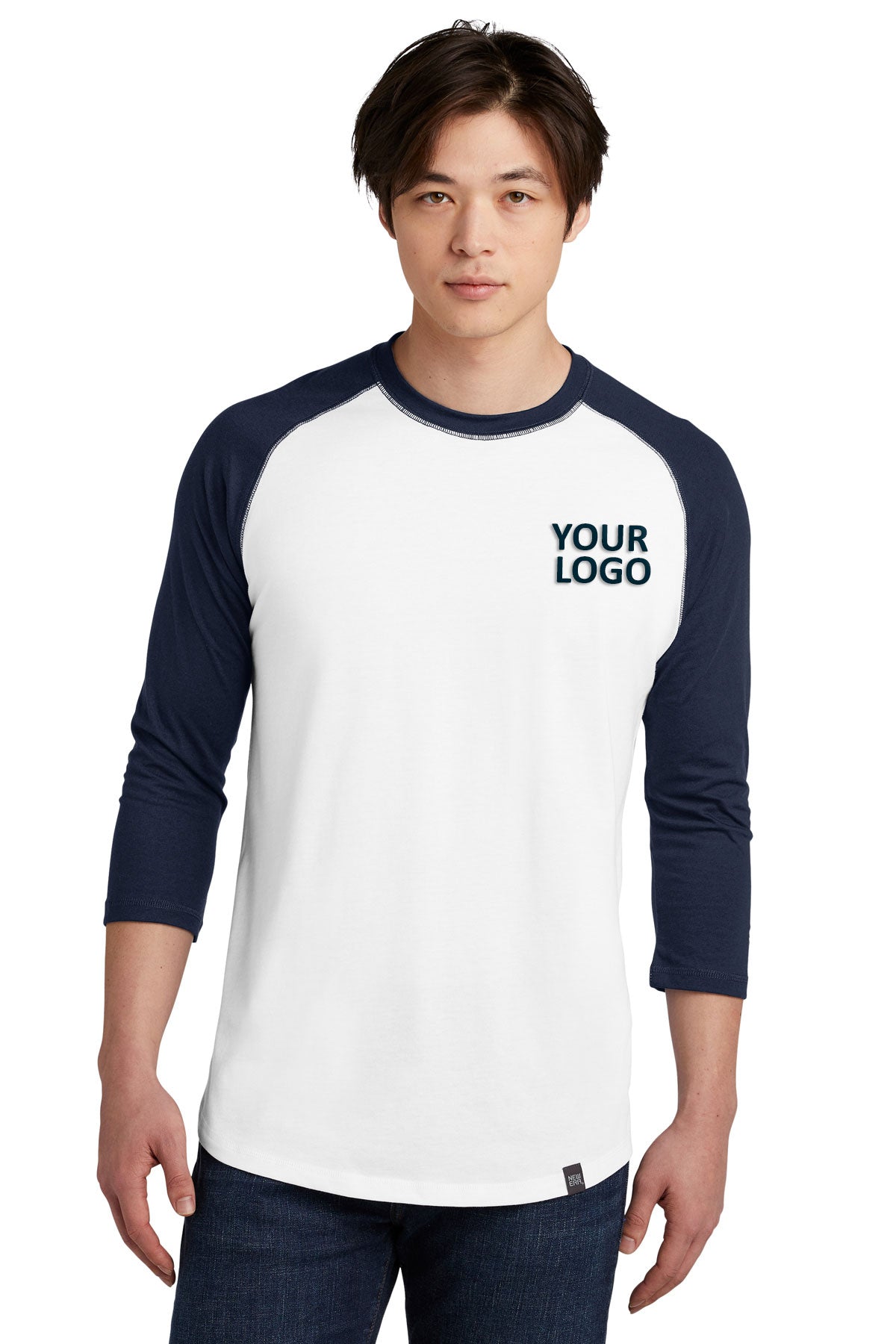 New Era Heritage Blend 3/4-Sleeve Baseball Raglan Tee