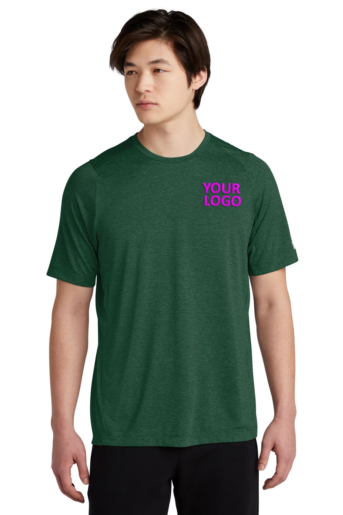 New Era Performance Custom Printed Tee's, Dark Green