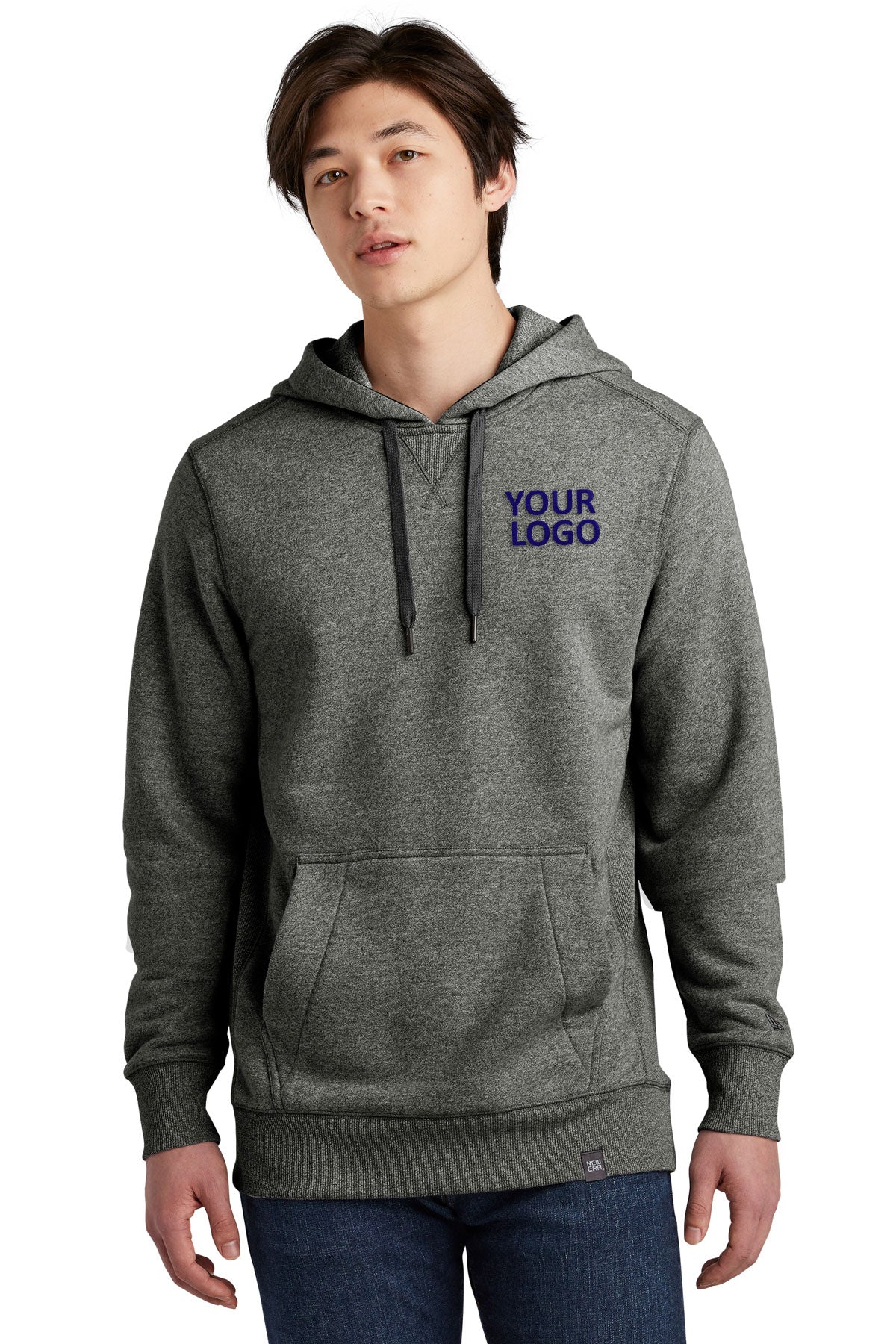 new era black twist nea500 sweatshirts with company logo