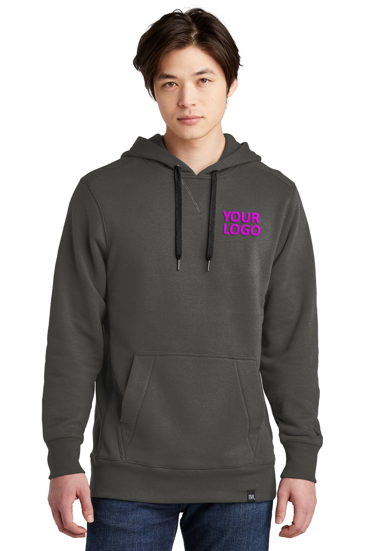 new era graphite nea500 sweatshirts with company logo