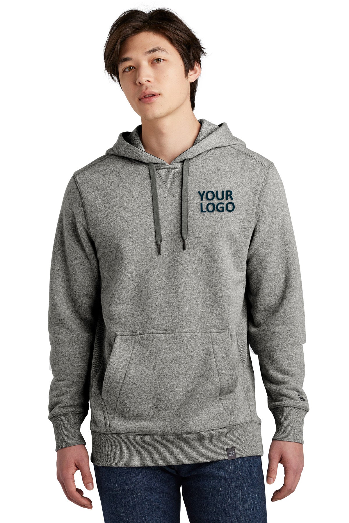 new era light graphite twist nea500 sweatshirts with company logo
