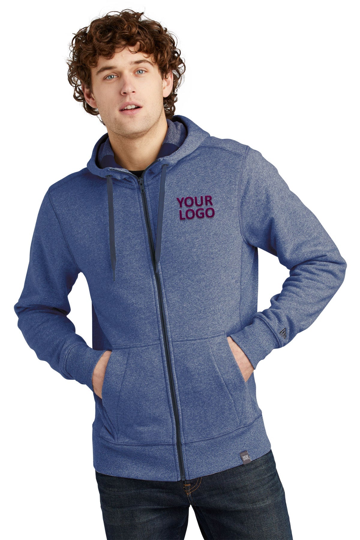 new era dark royal twist nea502 sweatshirts with company logo